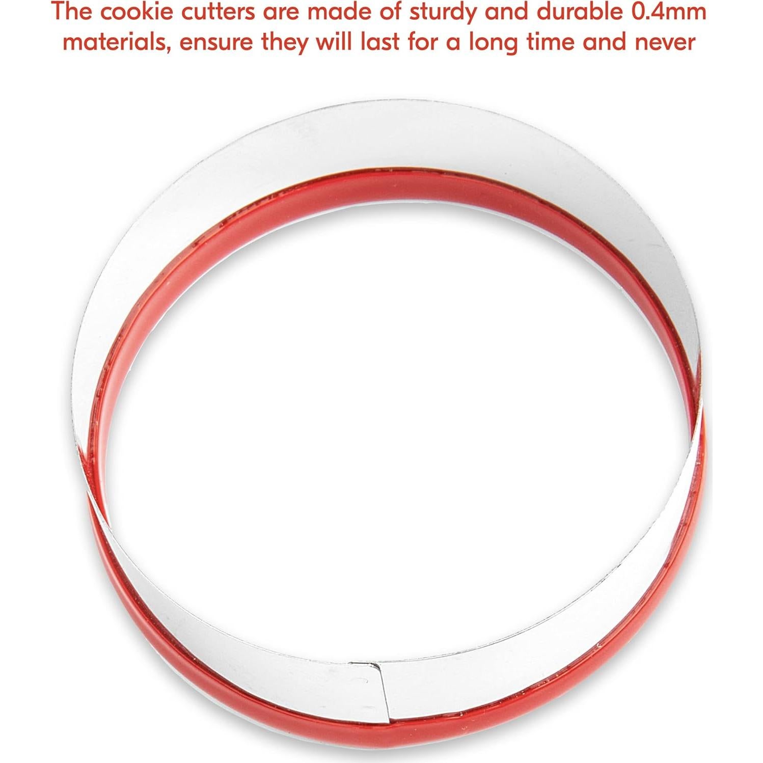 Cortador de Galletas Redondo Grande COOKIEQUE 12.7 cm Acero Inoxidable