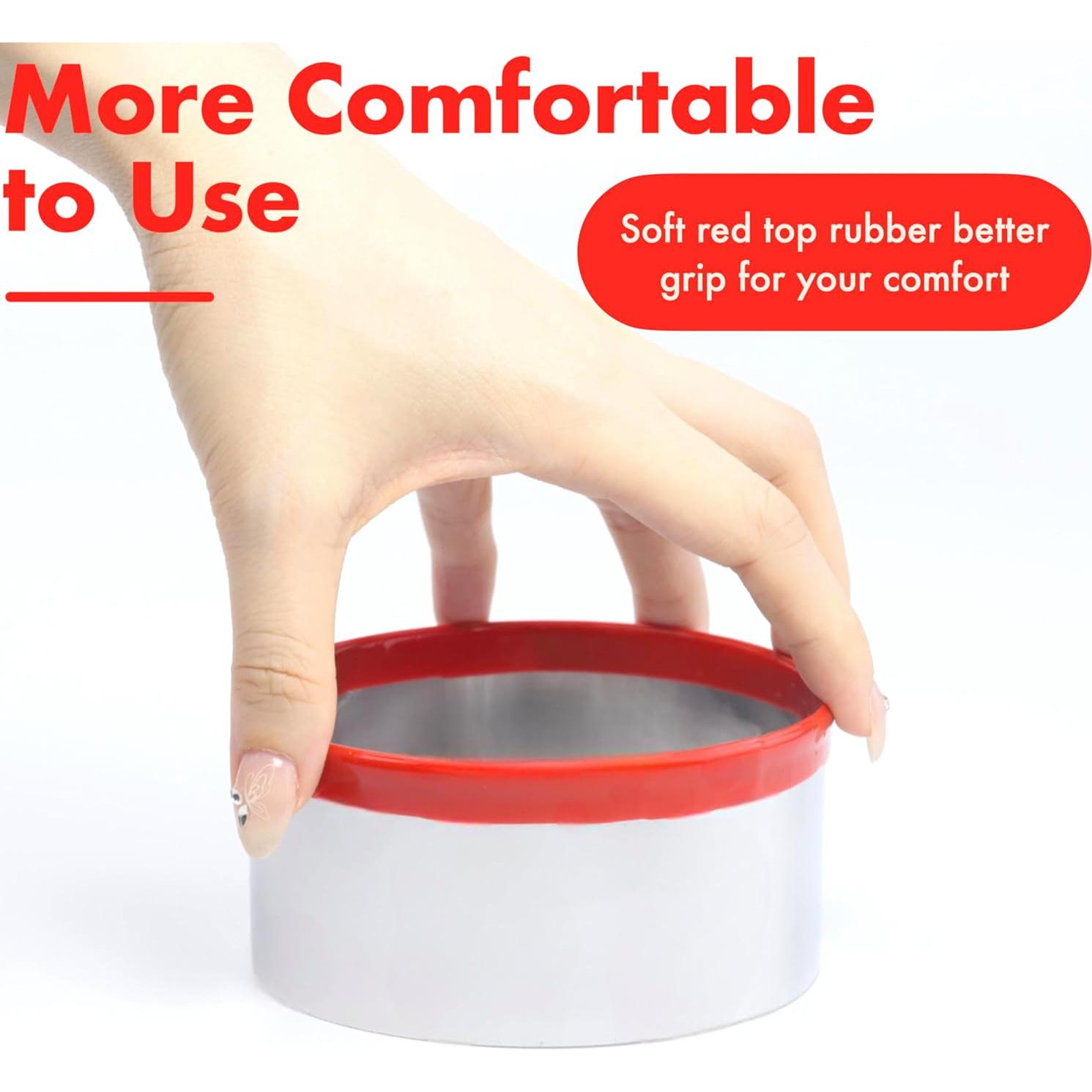 Cortador de Galletas Redondo Grande COOKIEQUE 12.7 cm Acero Inoxidable