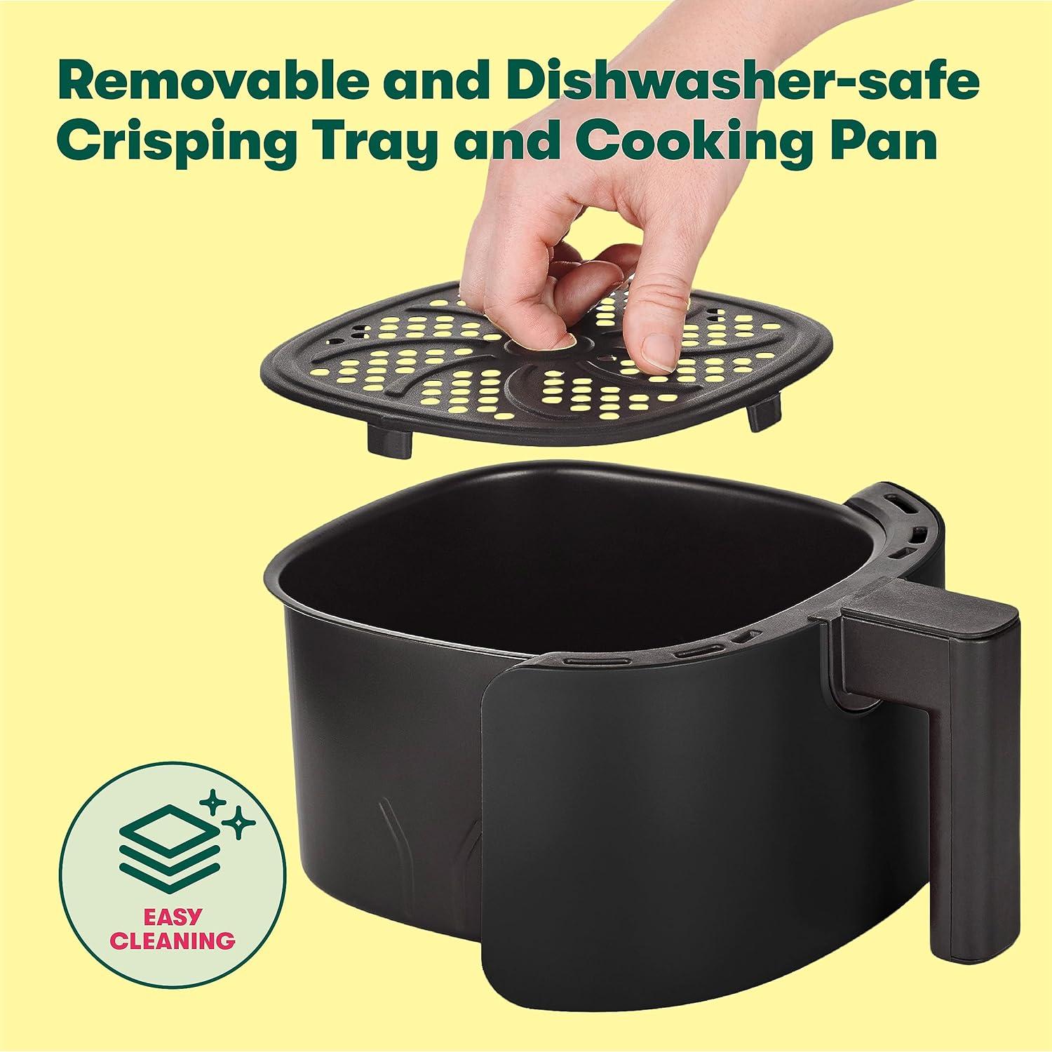 Freidora de Aire Digital BELLA 2.9QT 5 en 1 Táctil 1400W Negro