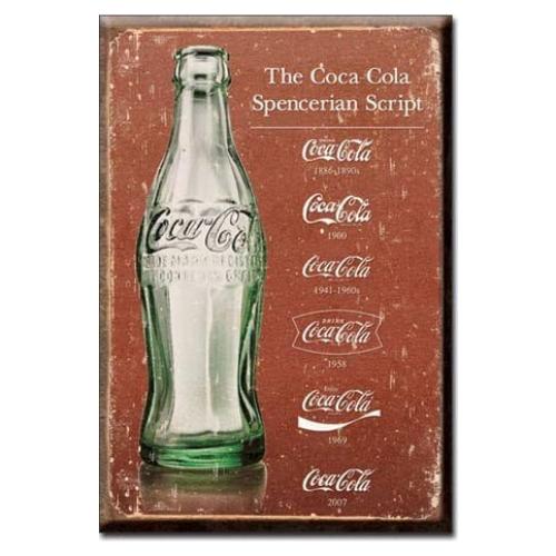 Imán de Refrigerador Desperate Enterprises Coca-Cola Script