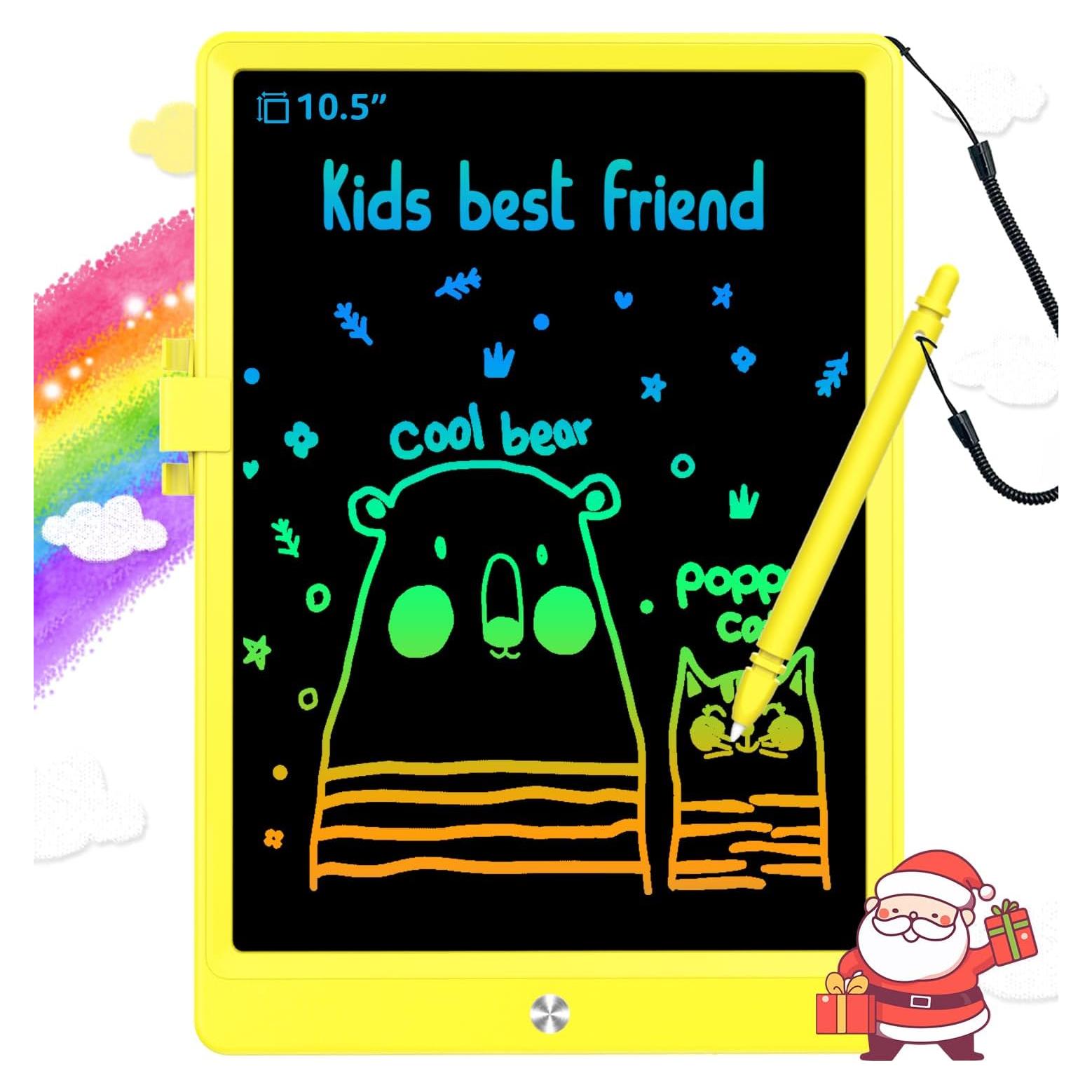 Tableta de Escritura LCD BUKEBU 10.5" Amarillo para Niños