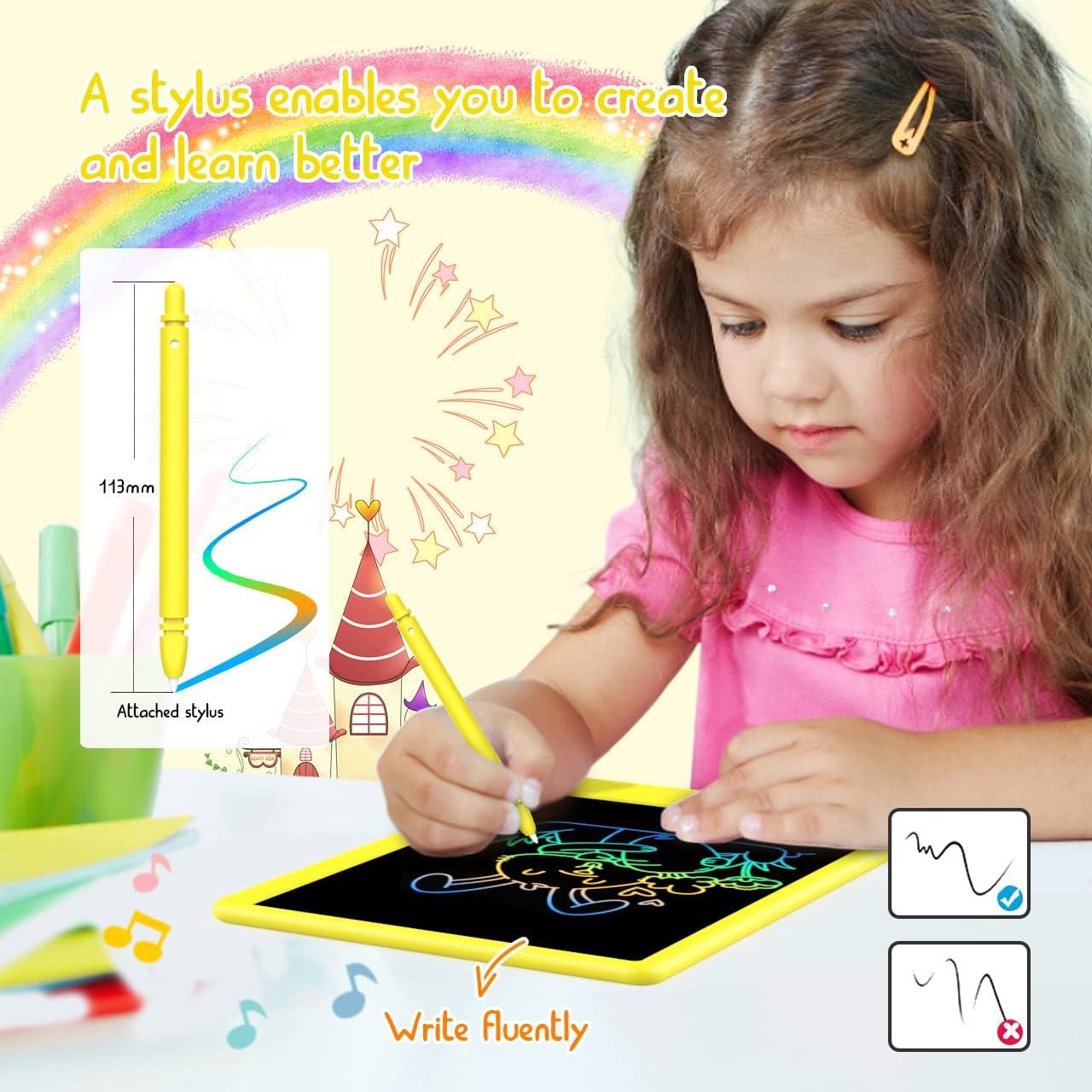Tableta de Escritura LCD BUKEBU 10.5" Amarillo para Niños