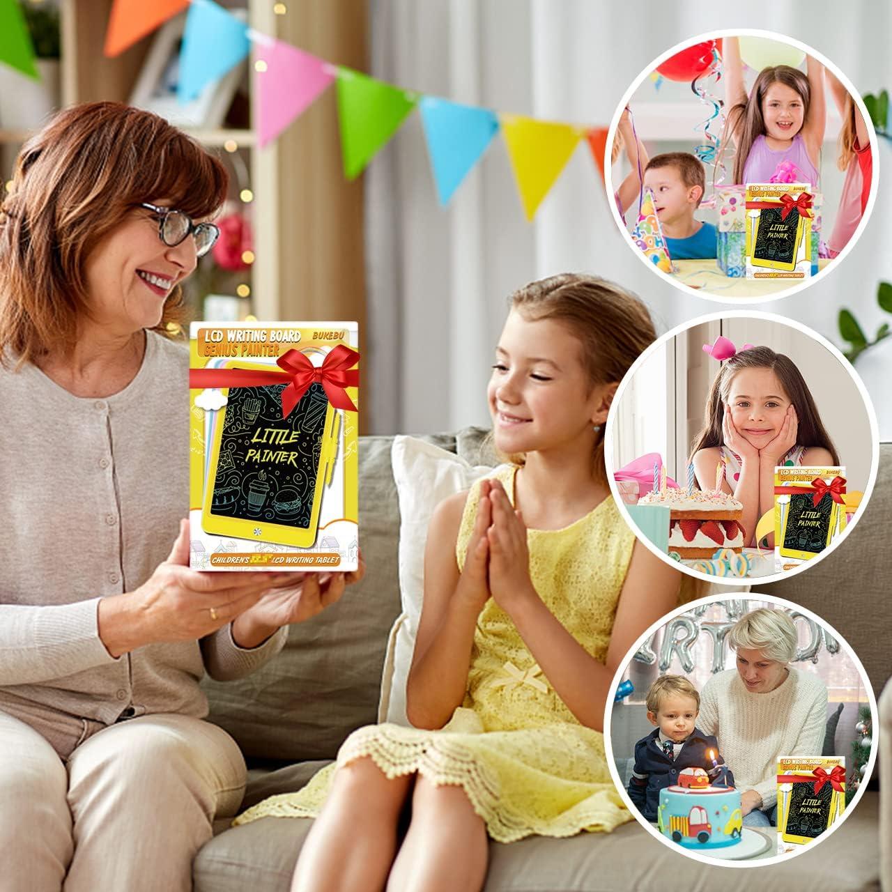 Tableta de Escritura LCD BUKEBU 10.5" Amarillo para Niños