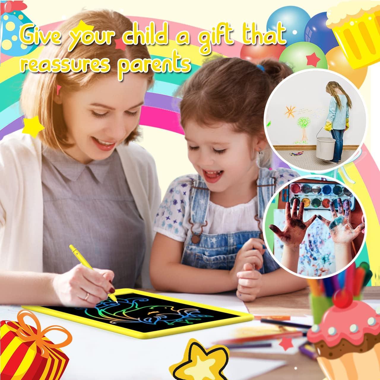 Tableta de Escritura LCD BUKEBU 10.5" Amarillo para Niños