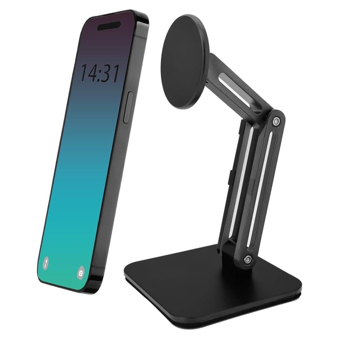 Soporte Magnético para Teléfono ZGSJZJ88 Ajustable Plegable Negro
