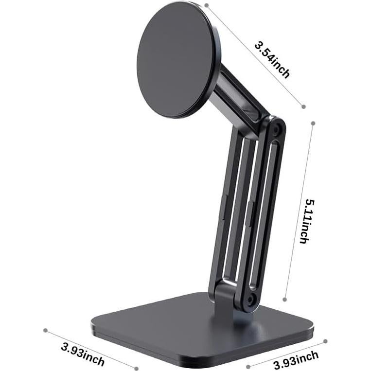 Soporte Magnético para Teléfono ZGSJZJ88 Ajustable Plegable Negro
