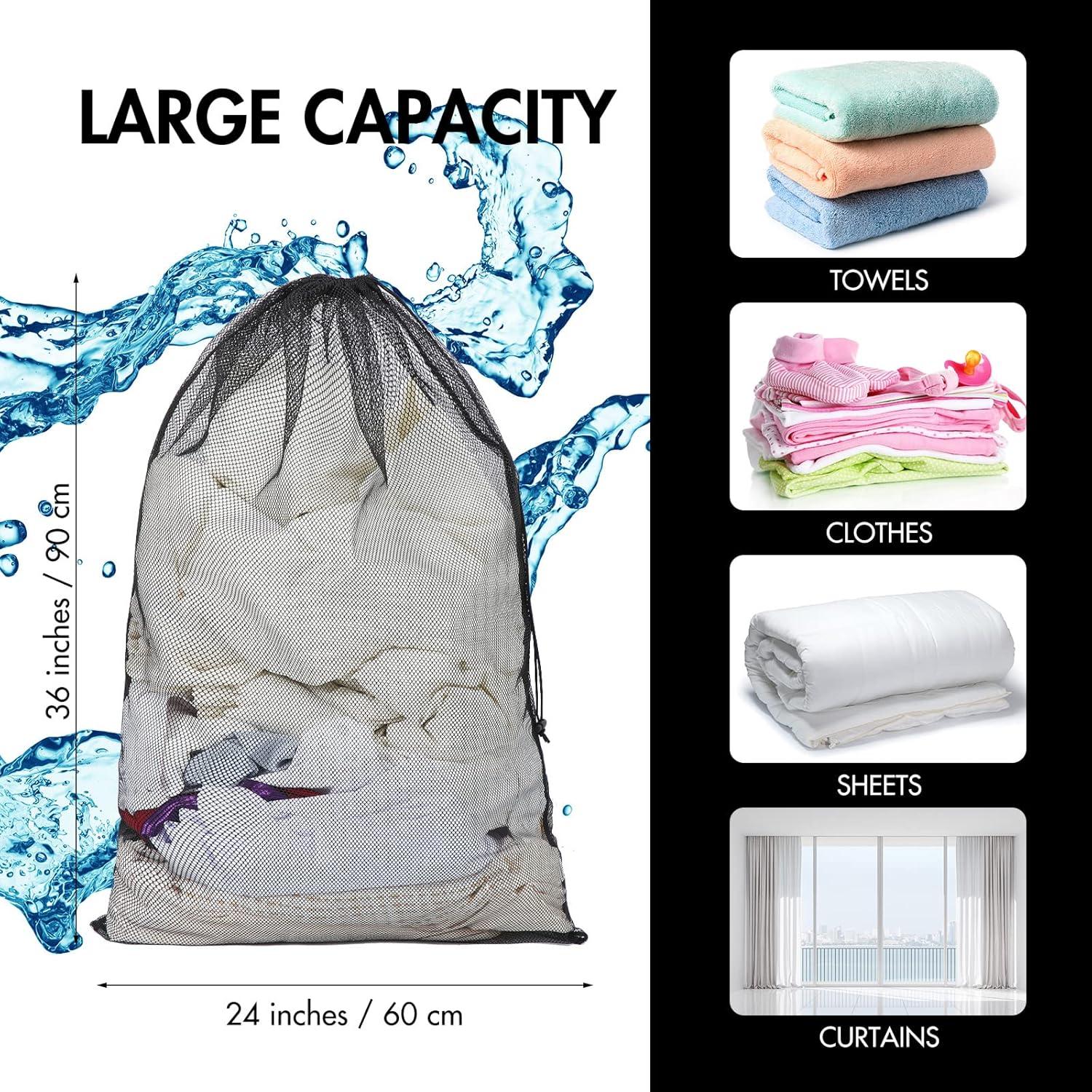 Berlune 30 Bolsas de Malla Grandes 61x91 cm para Lavandería