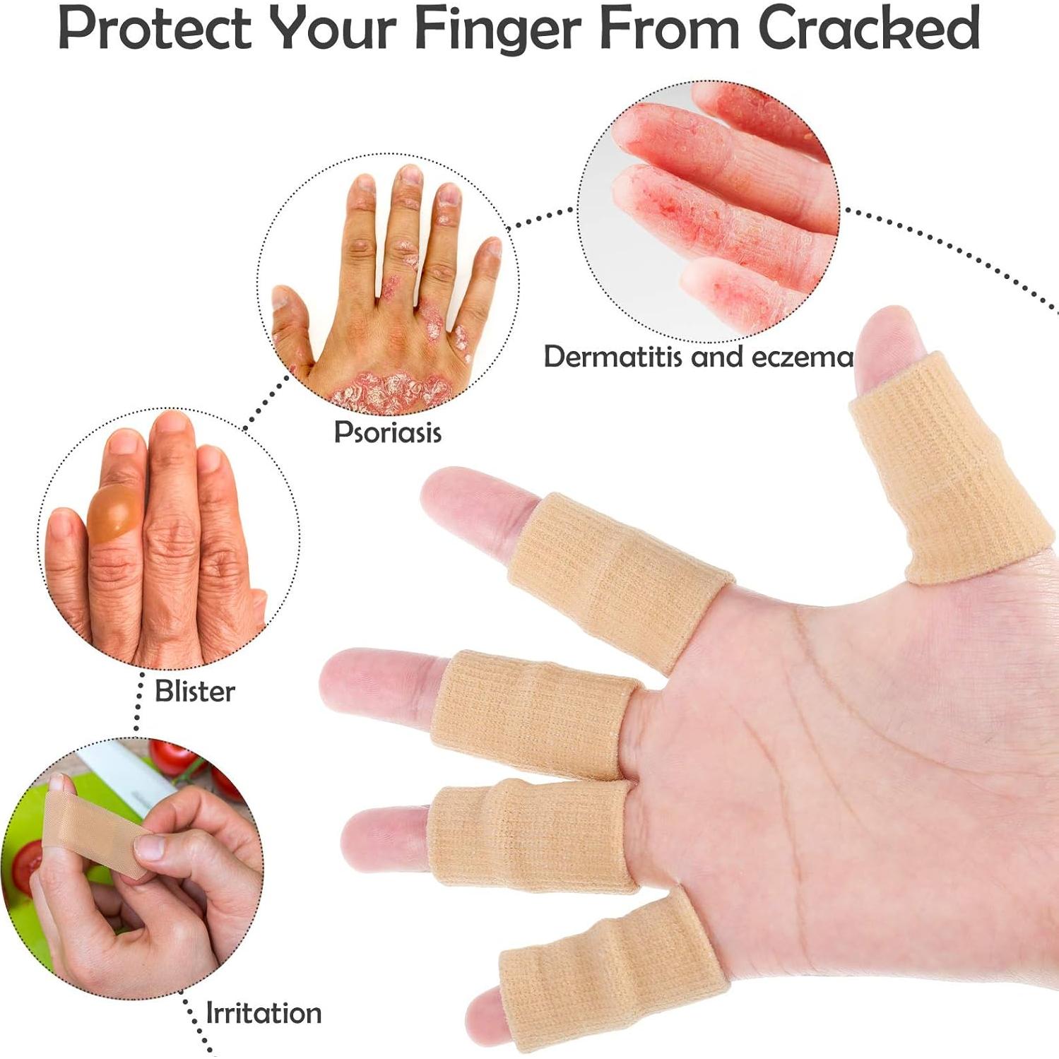 Skylety 30 Fundas para Dedos Transpirables con Bolsa Almacenamiento