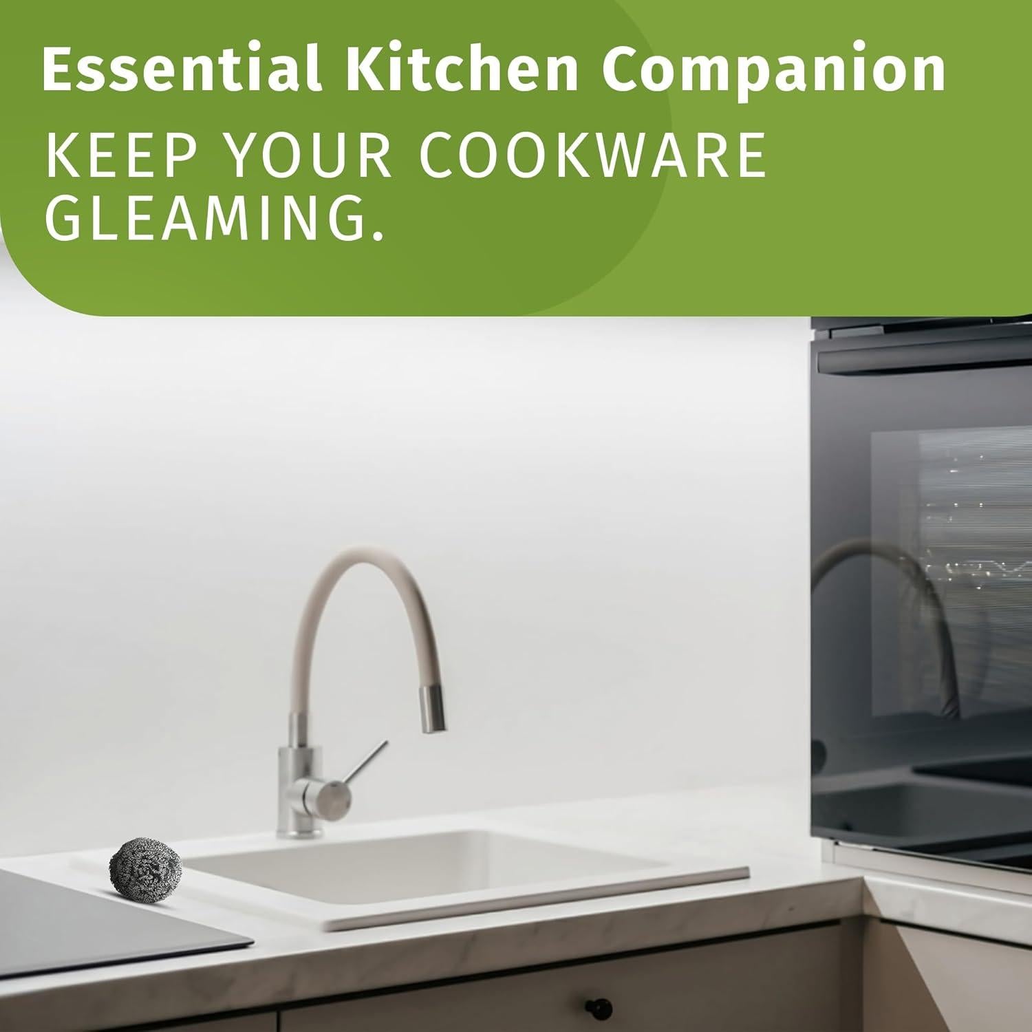 Almohadillas de Limpieza Brheez 100g - Paquete de 12 Estropajos