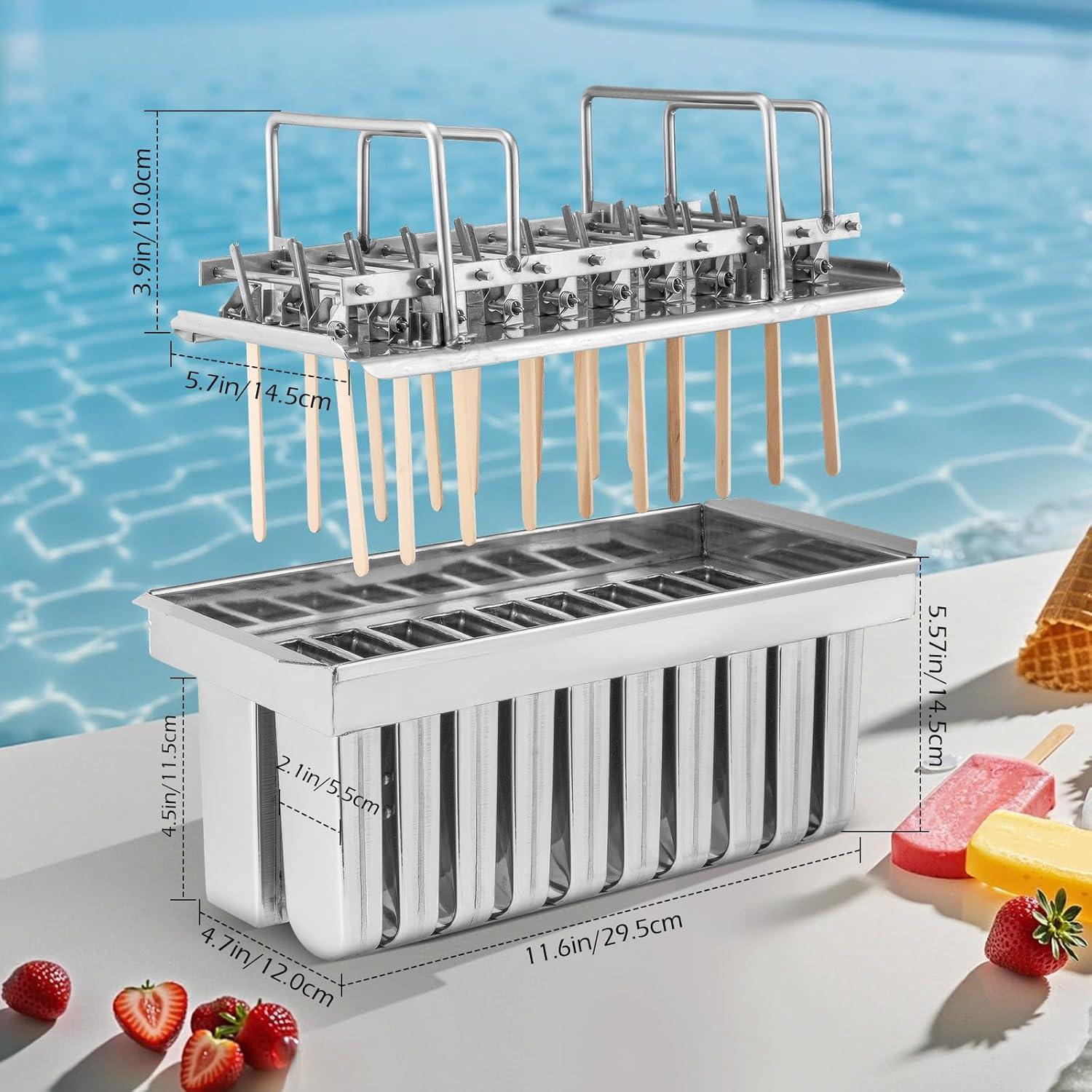 Moldes de Paletas Dyna-Living 20PCS Acero Inoxidable 108ml/115ml