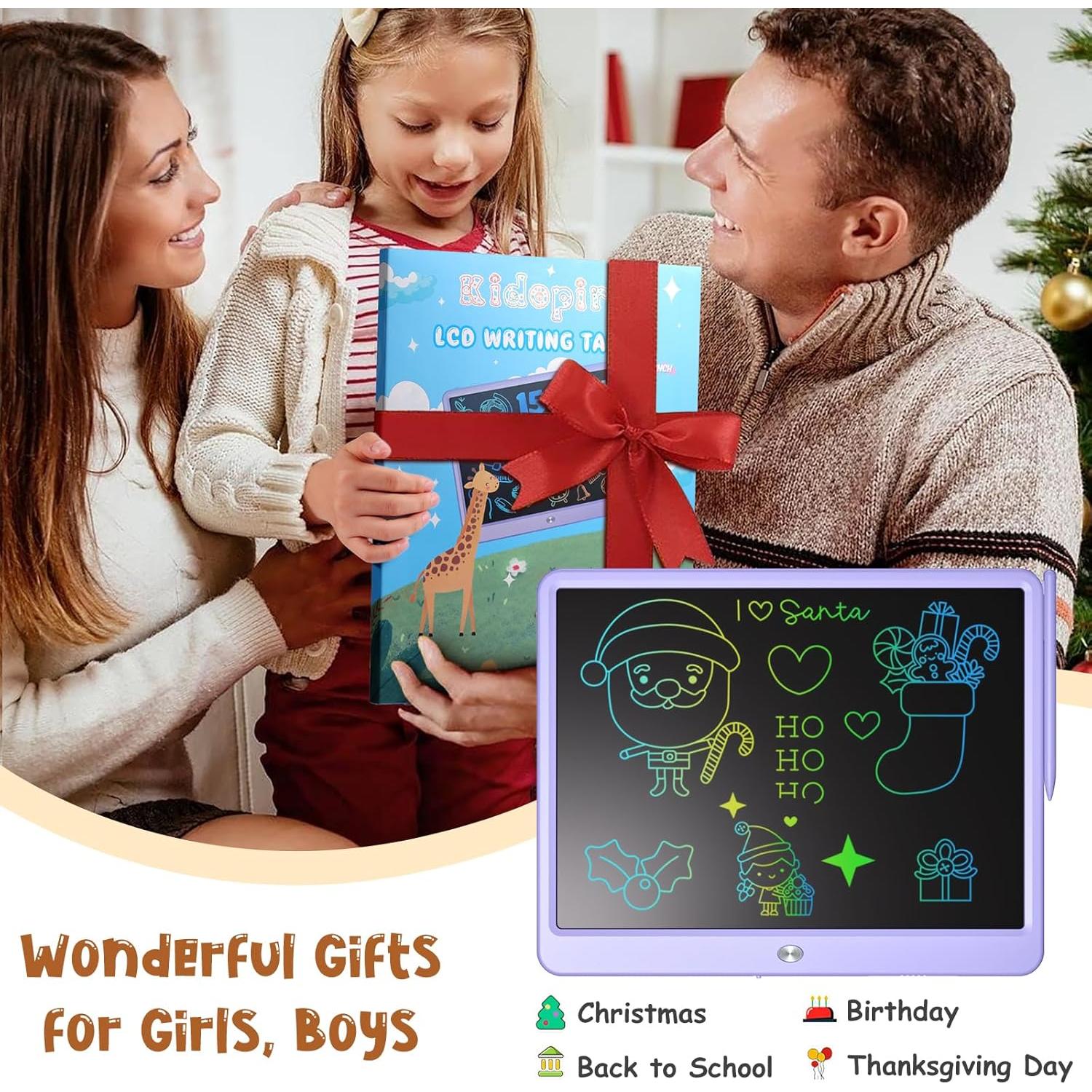 Tableta de Escritura LCD Kidopire 15" Colorido para Niños