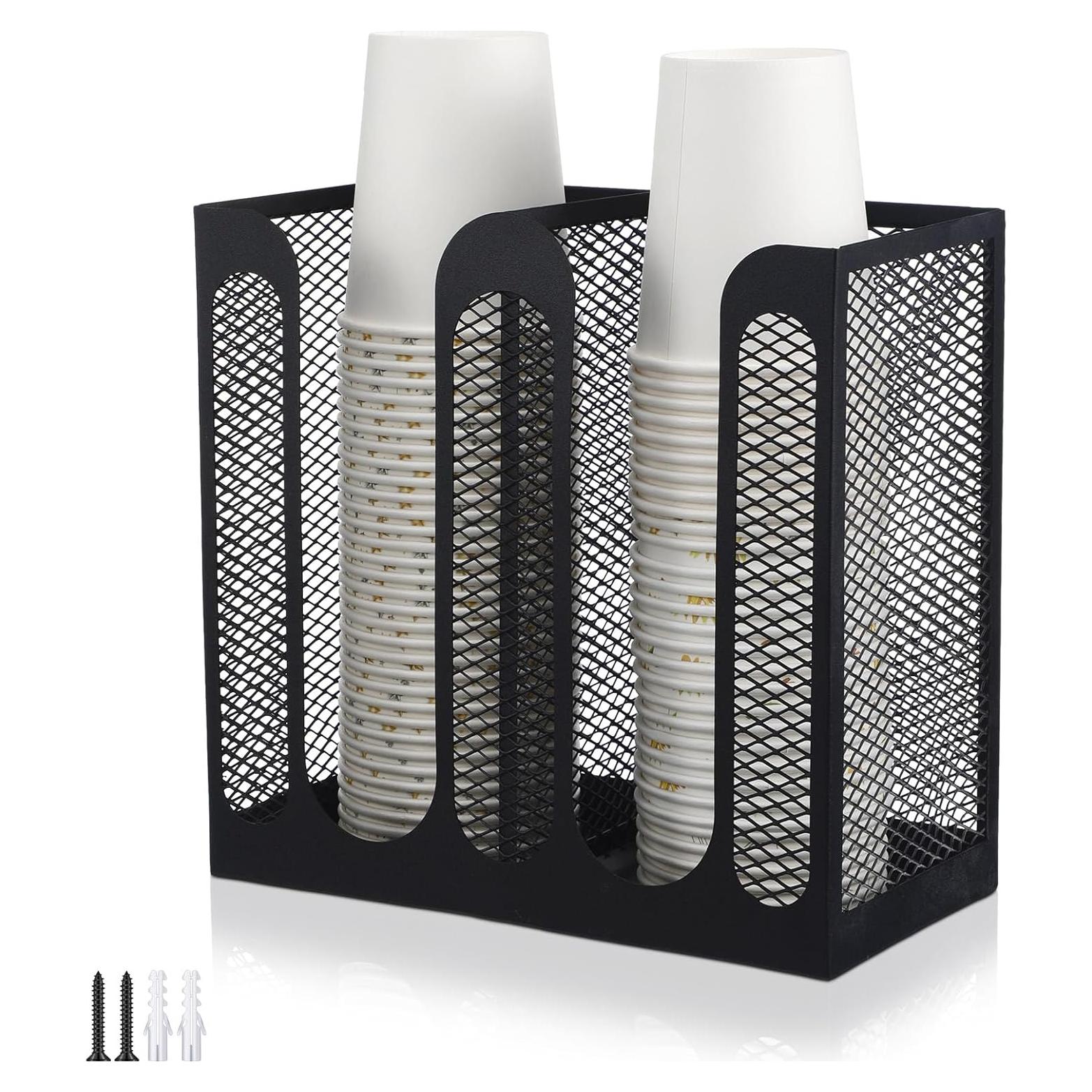 Soporte de Tazas Maxcheck de Malla Metálica 2 Compartimentos