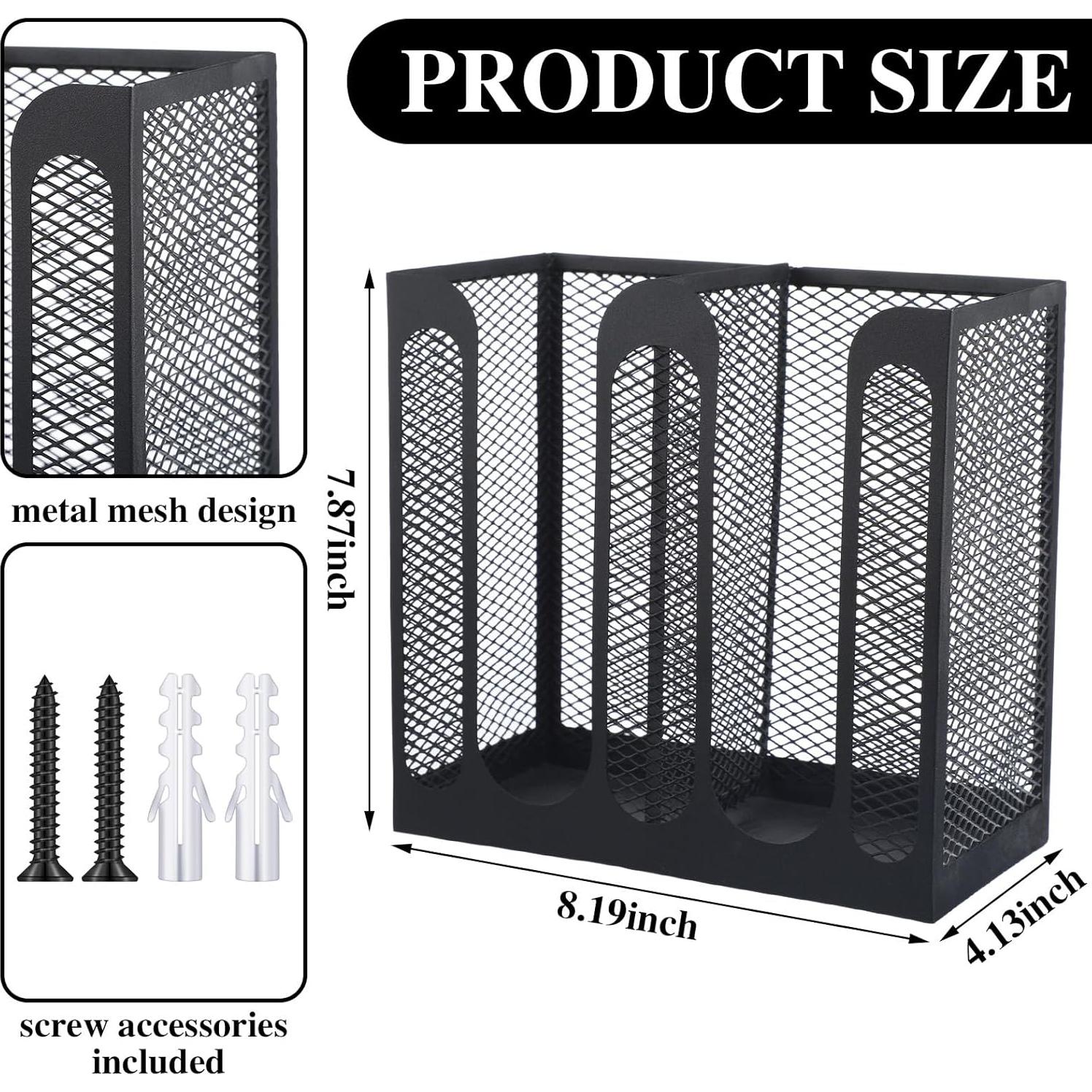 Soporte de Tazas Maxcheck de Malla Metálica 2 Compartimentos