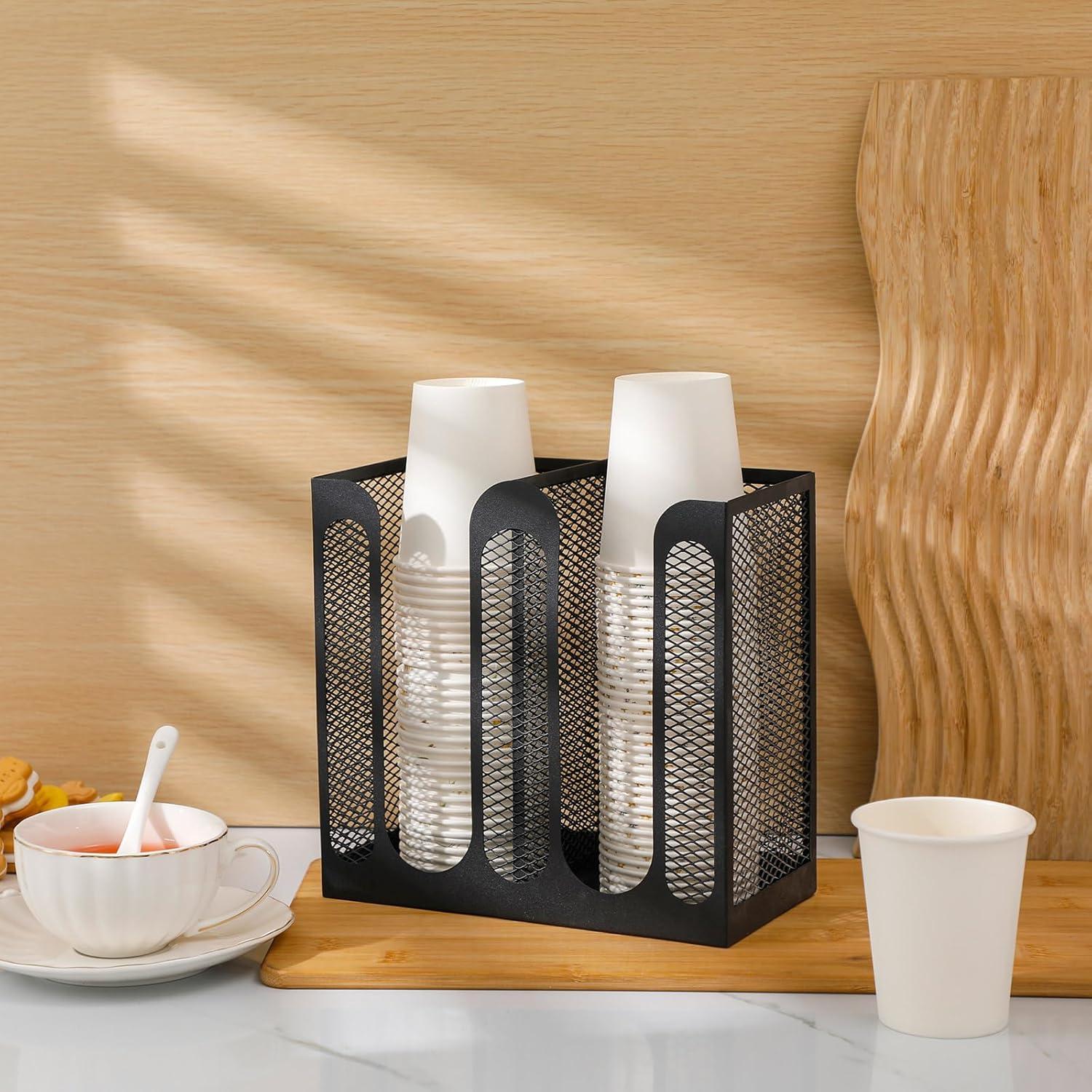 Soporte de Tazas Maxcheck de Malla Metálica 2 Compartimentos