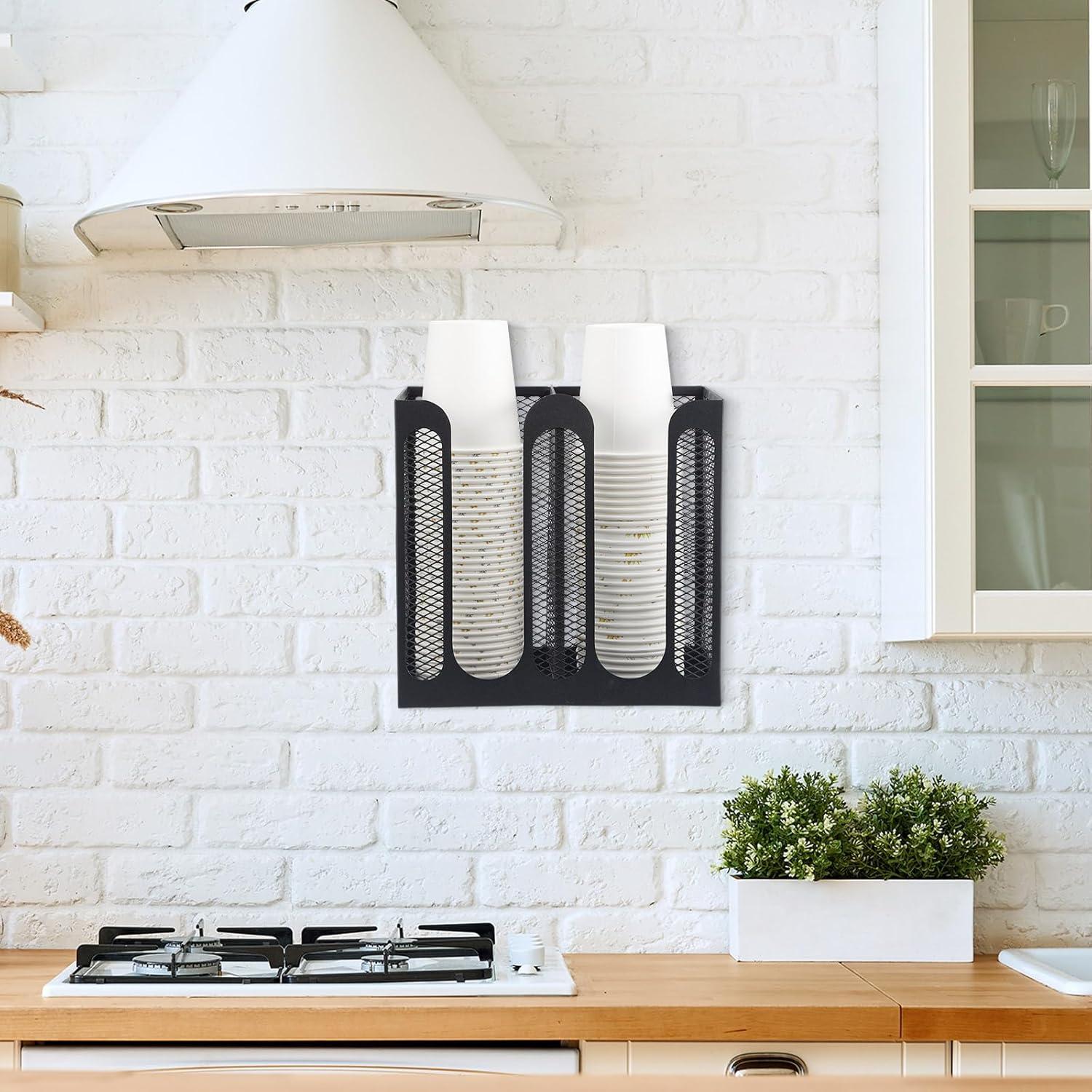 Soporte de Tazas Maxcheck de Malla Metálica 2 Compartimentos