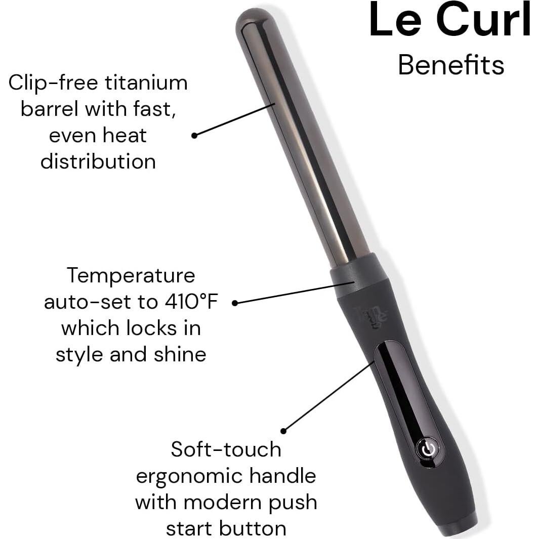 Rizador de Cabello L'ANGE Hair Le Curl 25mm Titanio Profesional