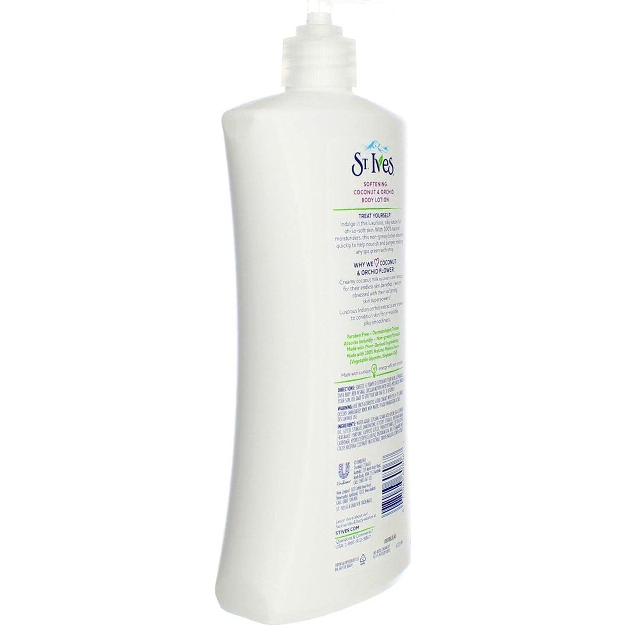 Loción Corporal Suavizante St. Ives Coco y Orquídea 595 g