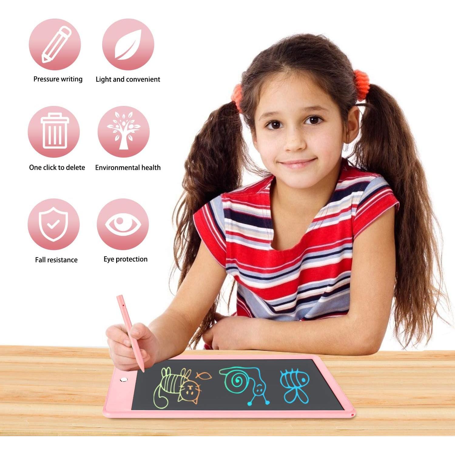 Tableta de Escritura LCD ERUW 10 Pulgadas Rosa Ecológica