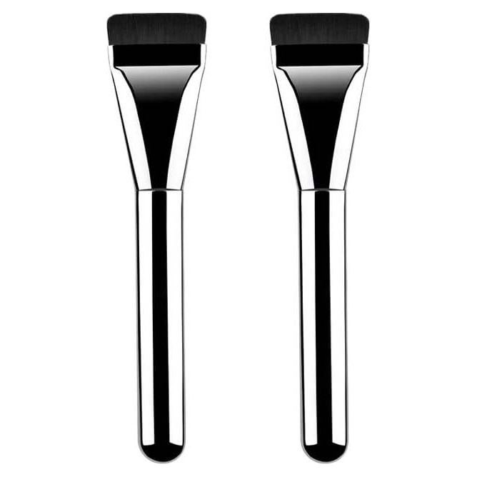 Brochas de Maquillaje Coshine 2pcs Base Cuadrada Plana Veganas