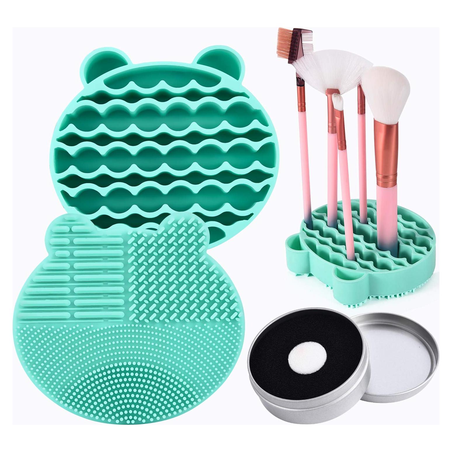 Alfombrilla Limpiadora de Brochas de Maquillaje Harvest Verde