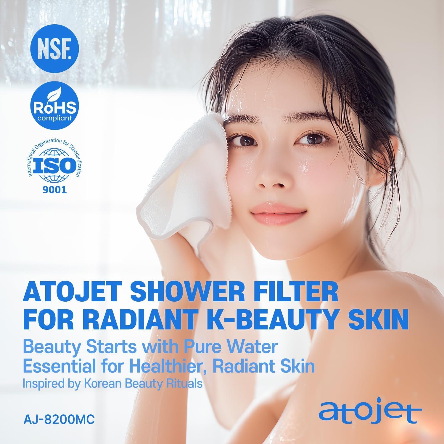 Filtro de Ducha ATOJET AJ8200 - Set 6 Meses K-Beauty