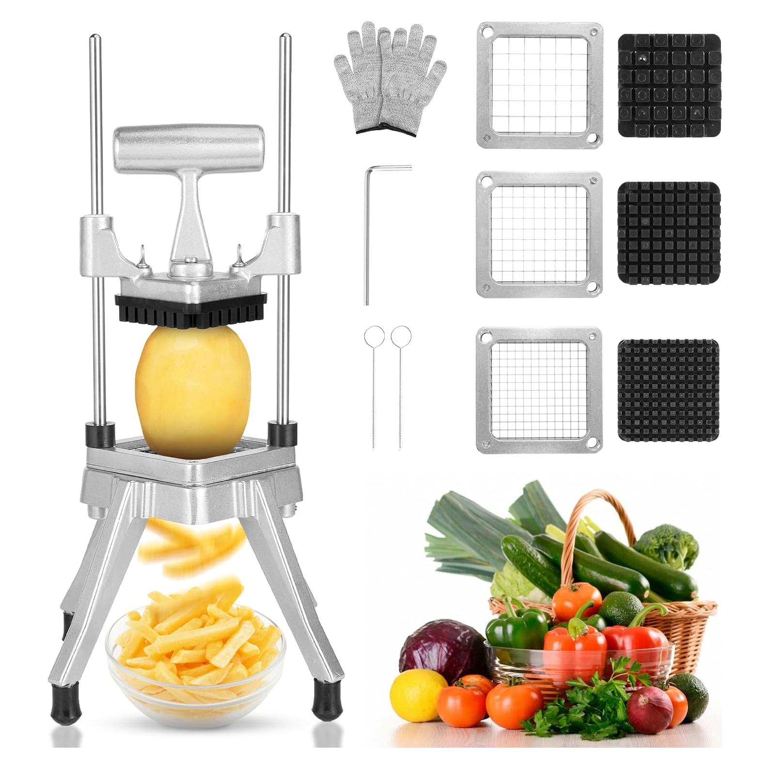 Picadora de Verduras WICHEMI 3 Cuchillas Acero Inoxidable