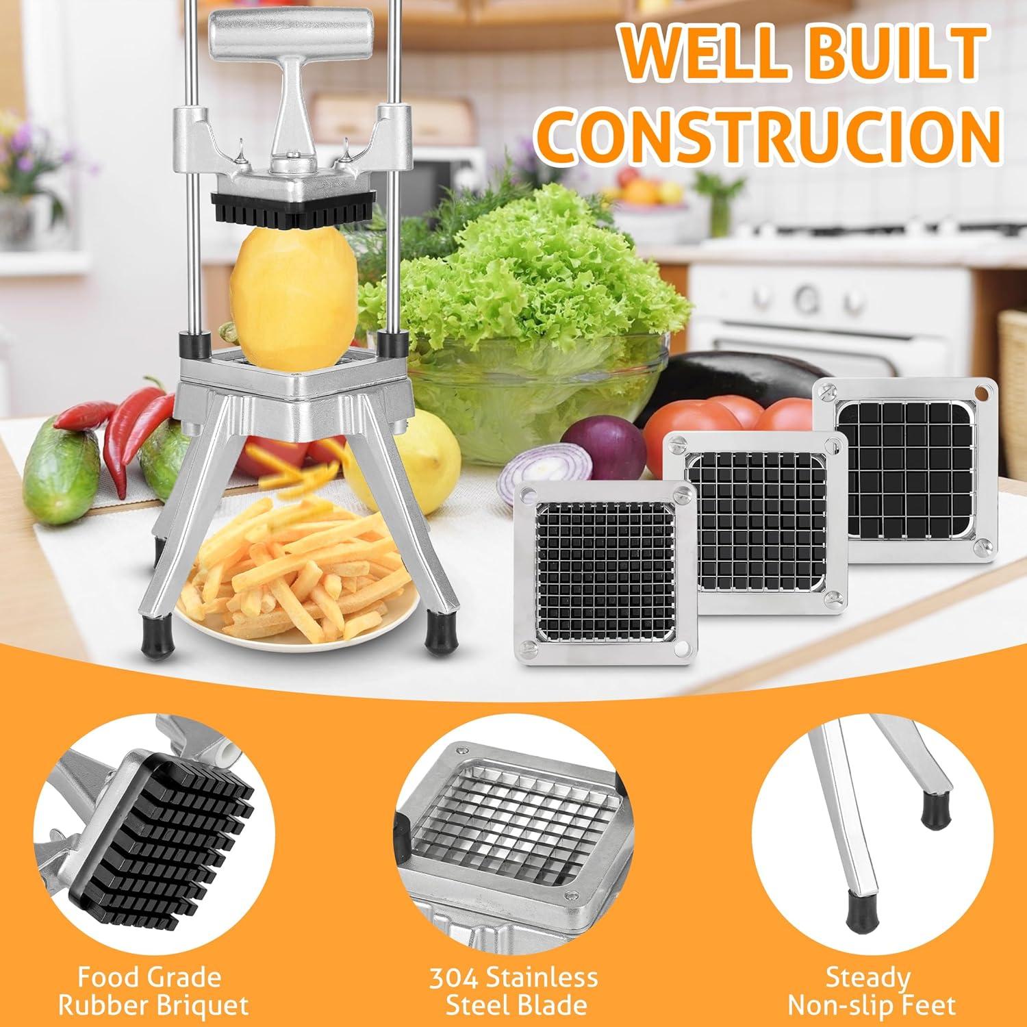 Picadora de Verduras WICHEMI 3 Cuchillas Acero Inoxidable