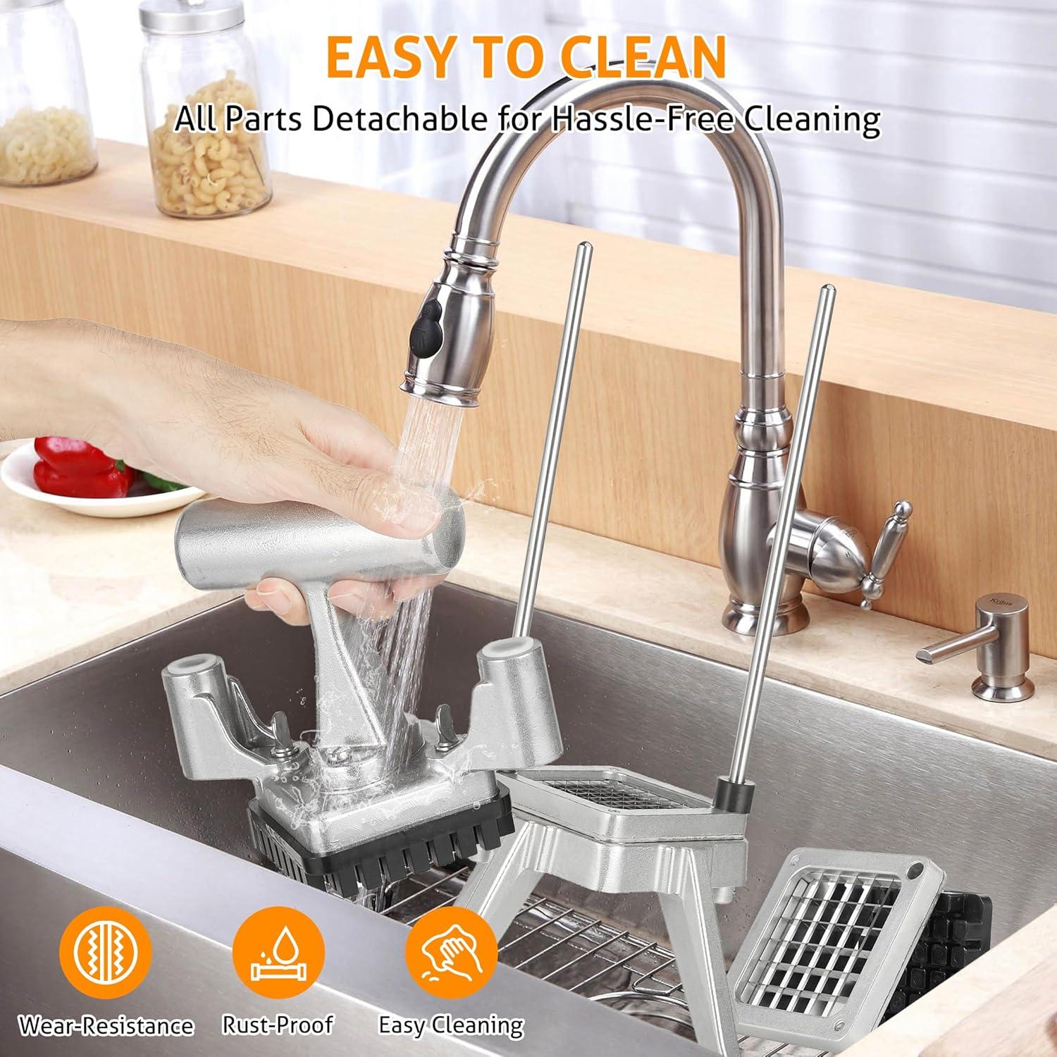 Picadora de Verduras WICHEMI 3 Cuchillas Acero Inoxidable