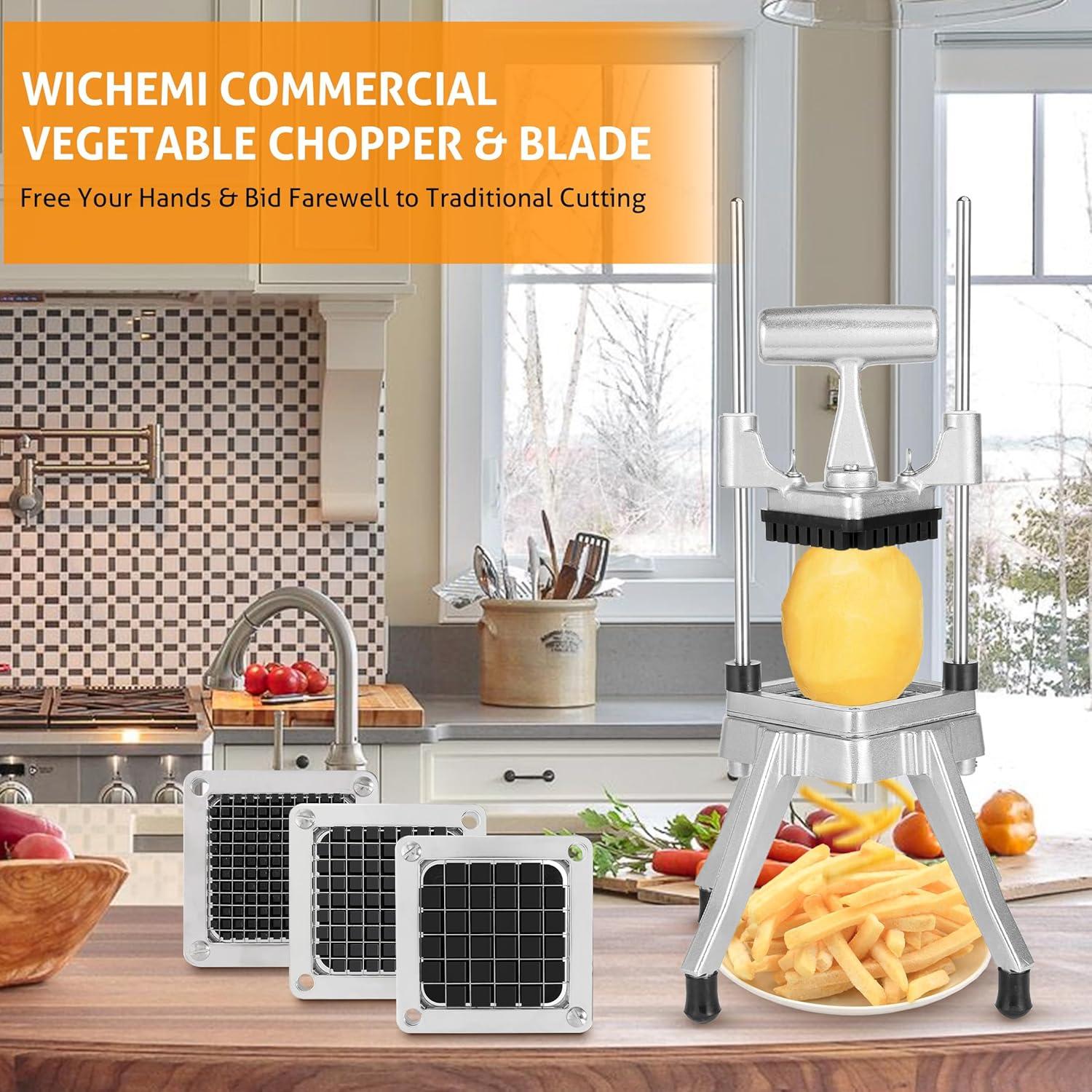 Picadora de Verduras WICHEMI 3 Cuchillas Acero Inoxidable