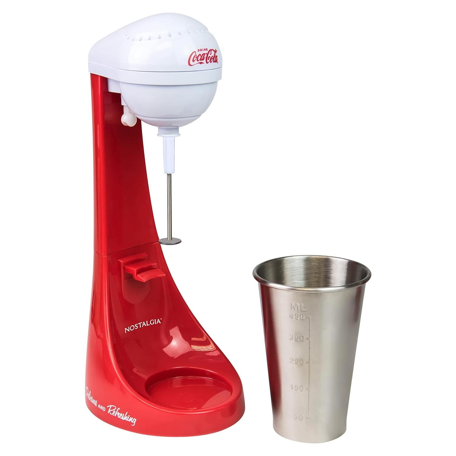 Batidora de Malteadas Nostalgia Coca-Cola 100W 0.47L Roja