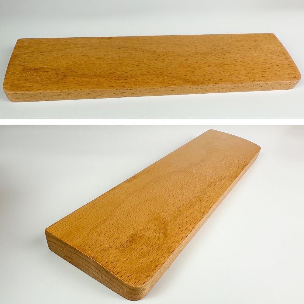 Reposamuñecas Ergonómico de Madera Haya 31cm para Teclado