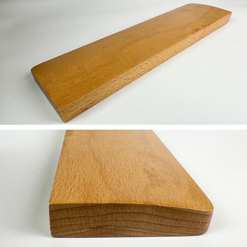 Reposamuñecas Ergonómico de Madera Haya 31cm para Teclado