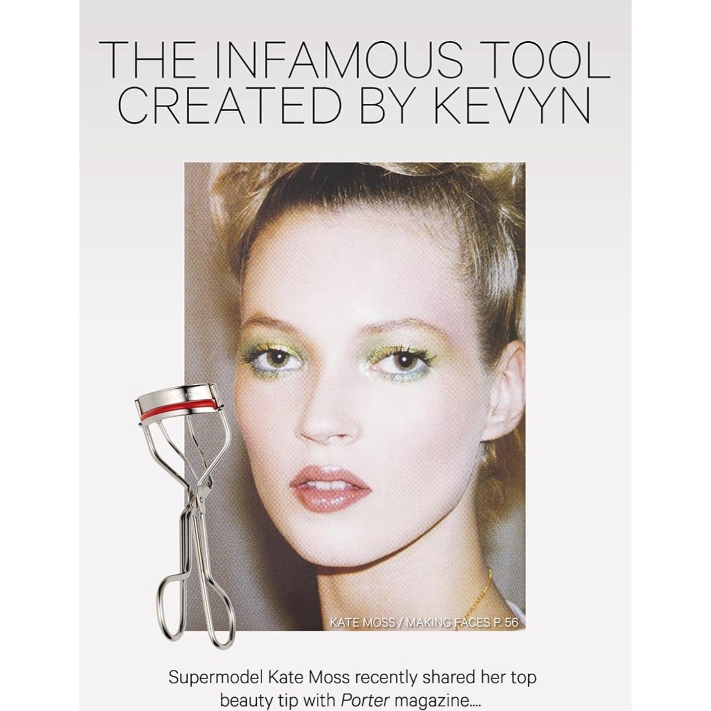 Rizador de Pestañas Kevyn Aucoin Acero Inoxidable 1 Cuenta