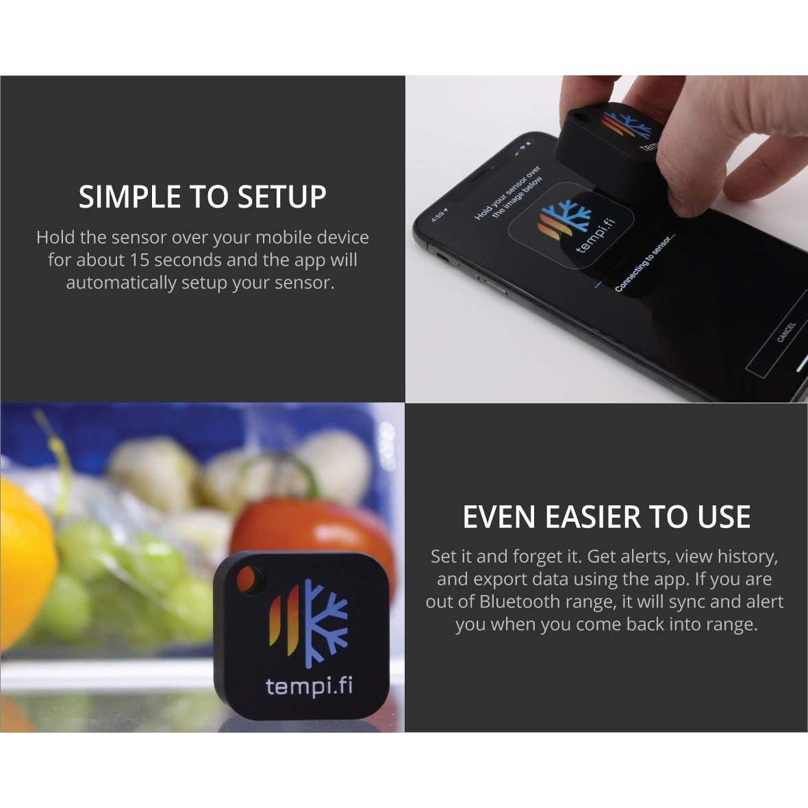 Sensor Inalámbrico de Temperatura y Humedad VITALNOMAD T3