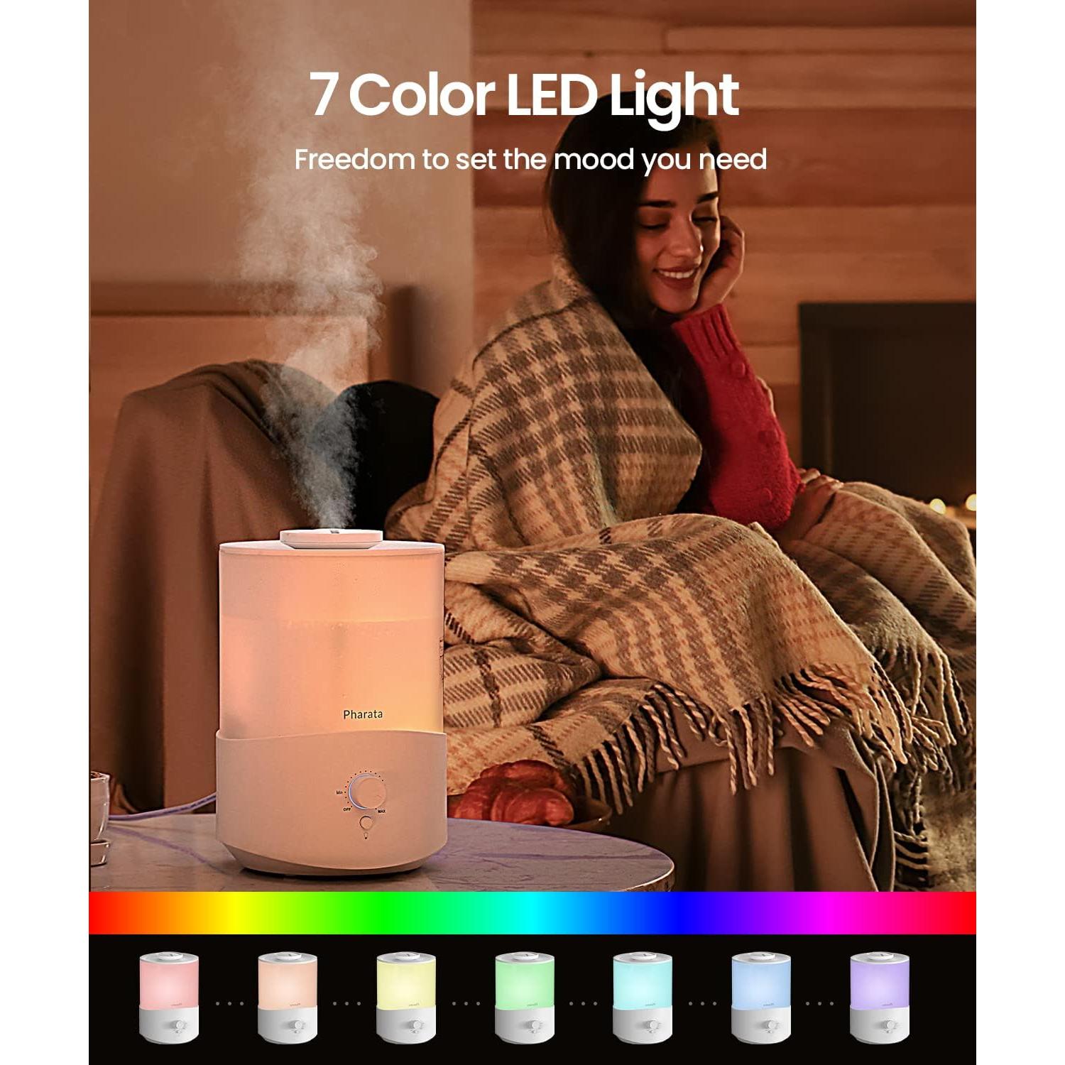 Humidificador 2.5L Pharata con Difusor de Aceite Esencial