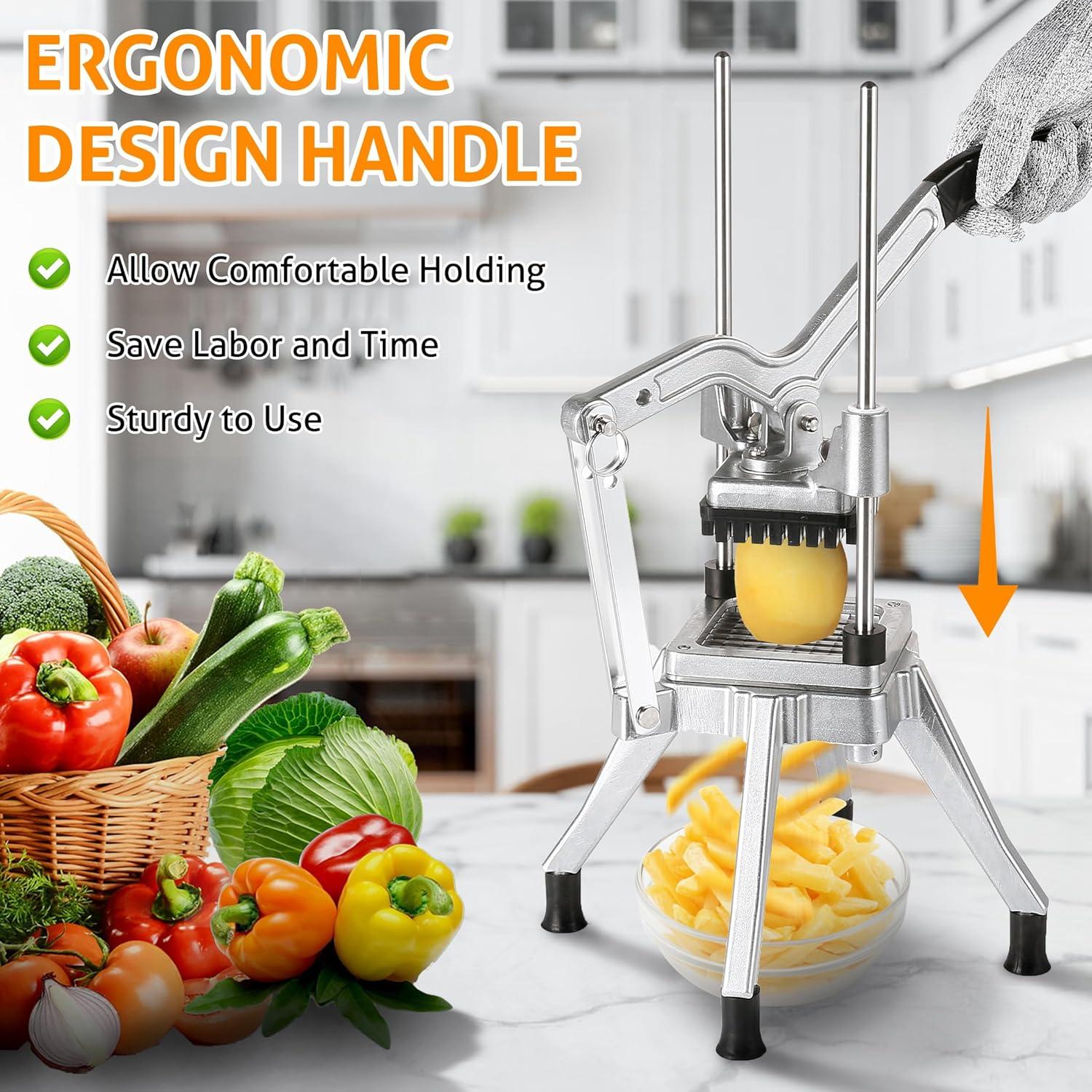 Picador de Verduras WICHEMI Comercial con 3 Cuchillas