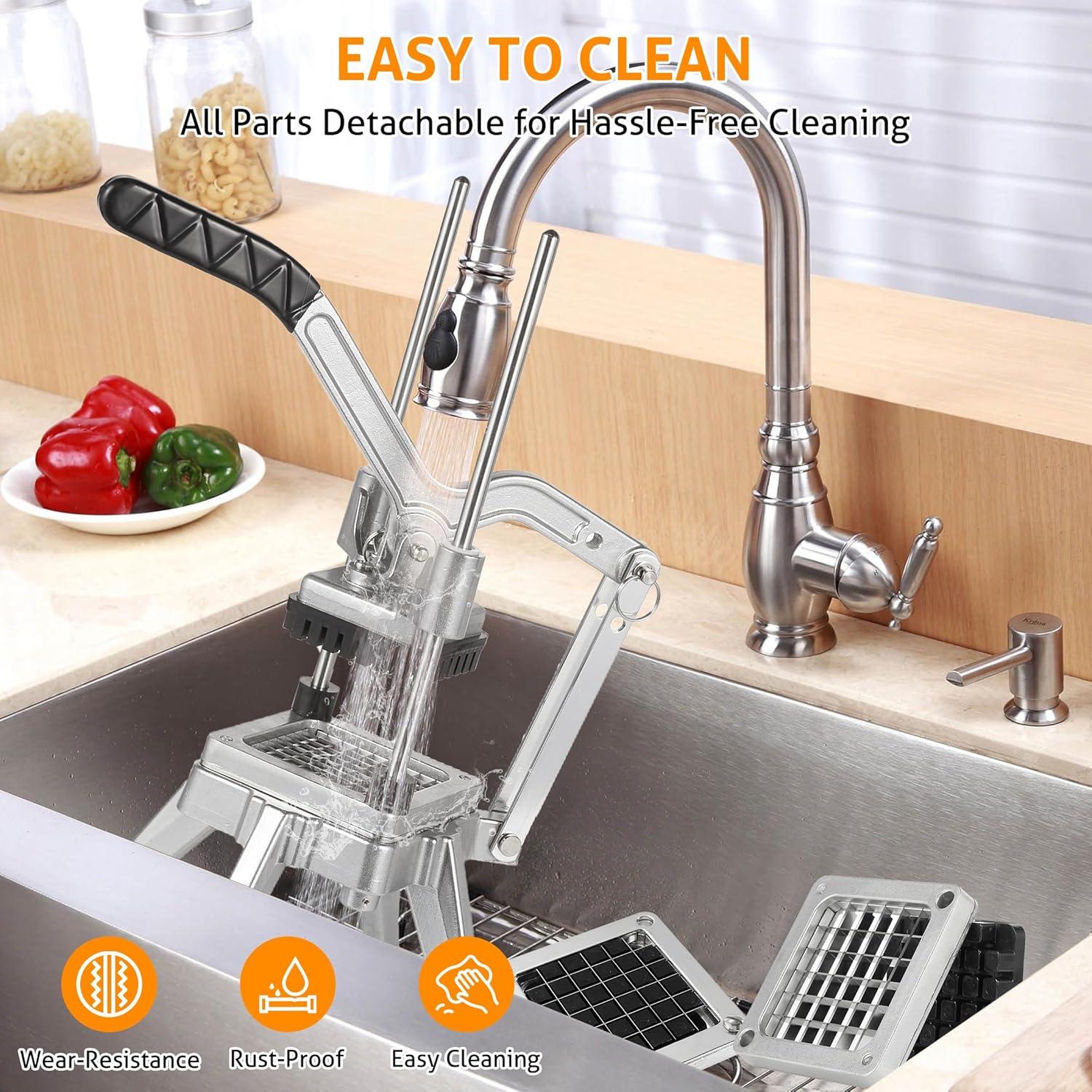 Picador de Verduras WICHEMI Comercial con 3 Cuchillas