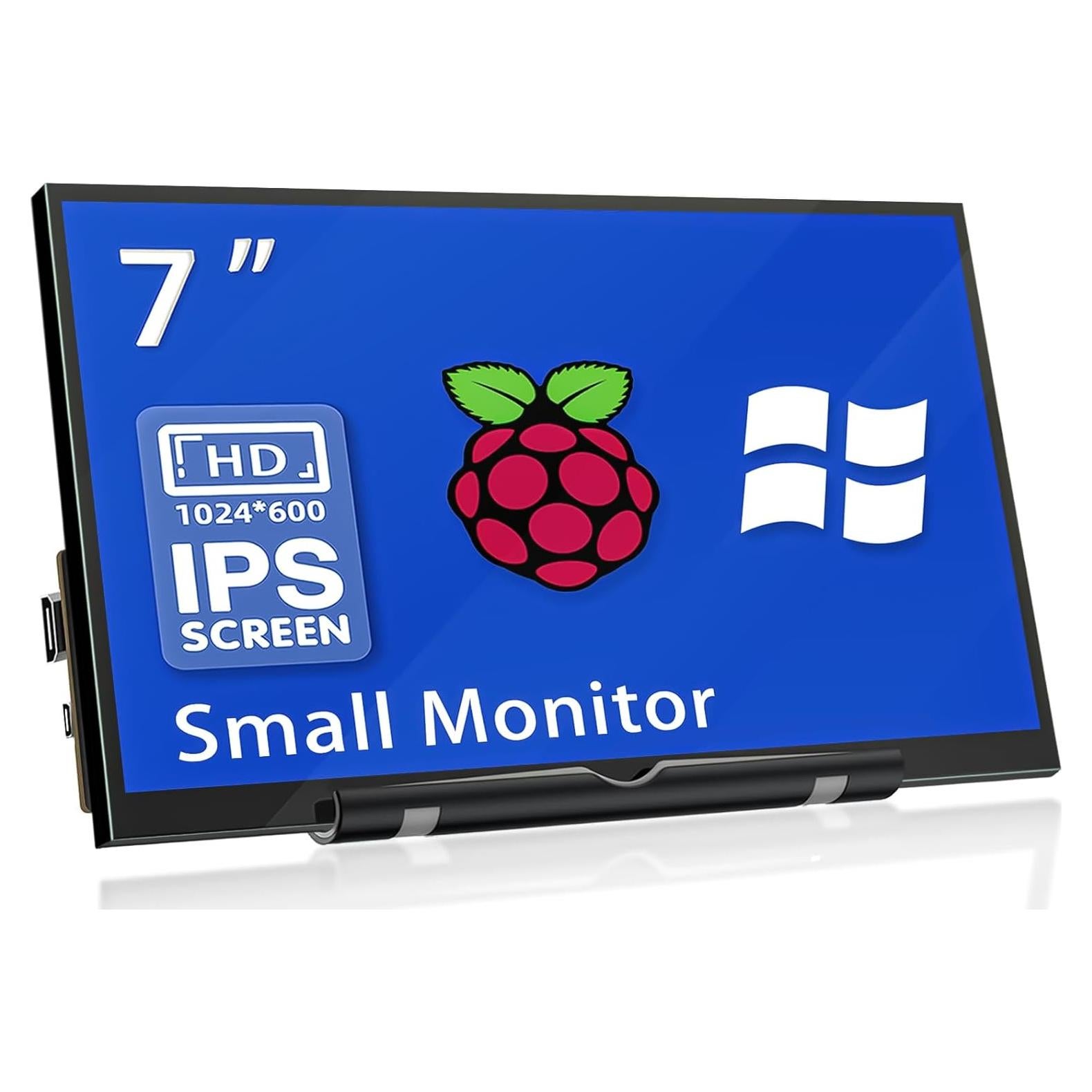 Monitor HMTECH 7" HDMI 1024x600 IPS para Raspberry Pi