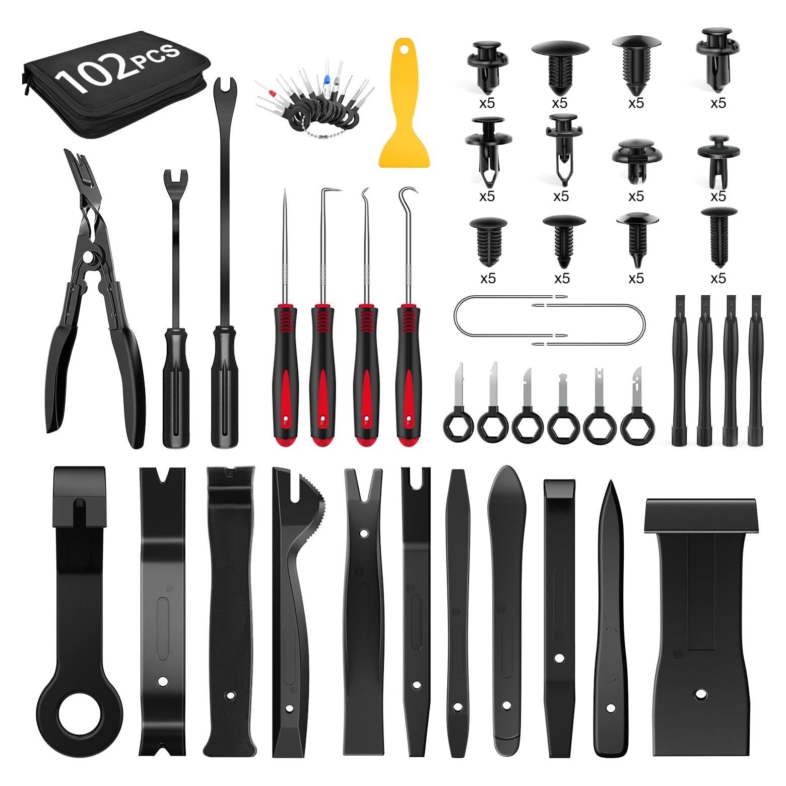 Kit de Herramientas de Remoción de Molduras GOOACC 102Pcs