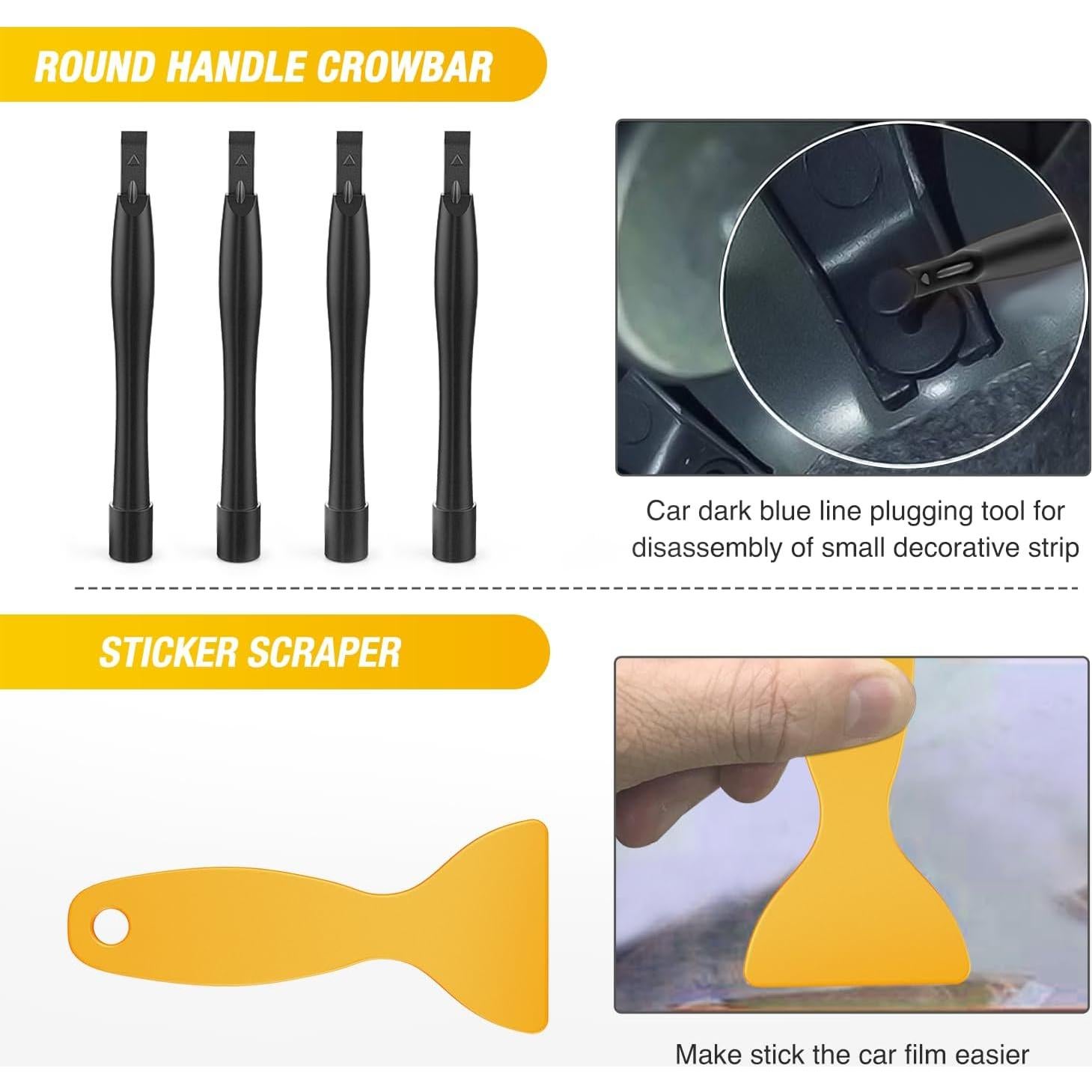 Kit de Herramientas de Remoción de Molduras GOOACC 102Pcs