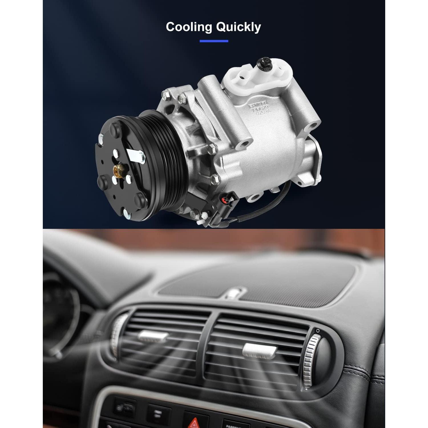 Compresor de Aire Acondicionado ECCPP para Ford 3.0L 2005-2007