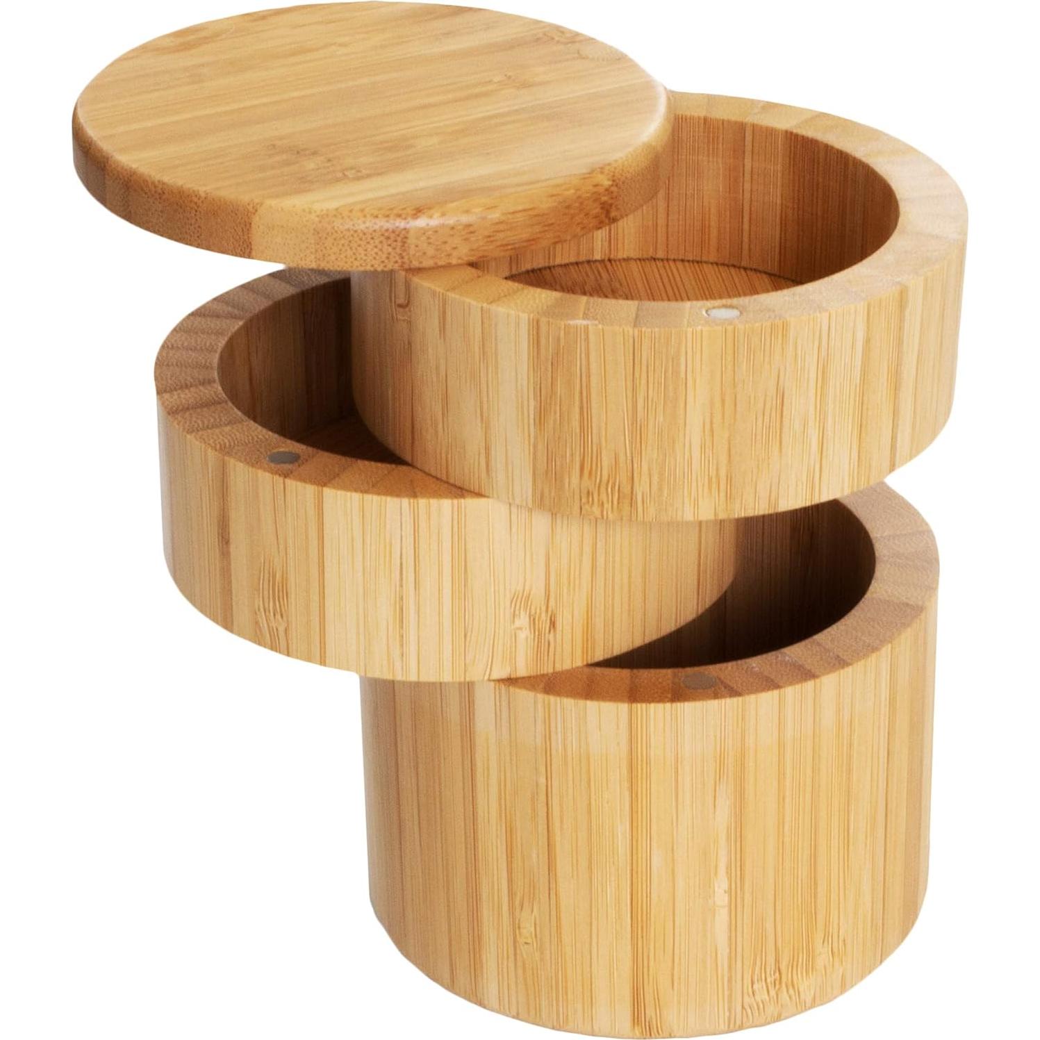 Cajón de Sal Triple Totally Bamboo 3 Niveles Magnético
