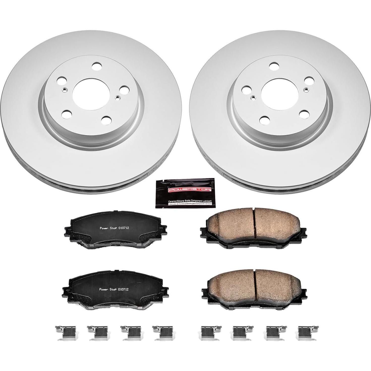 Kit de Freno Delantero Power Stop CRK4669 Cerámico Geomet