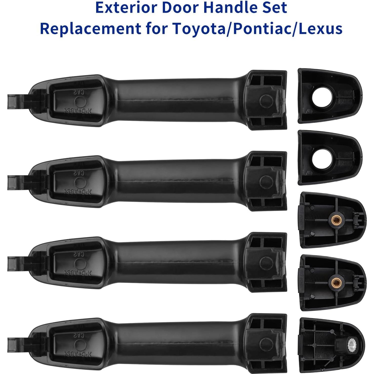 Juego de 4 Manijas de Puerta Exterior Lcyolada para Toyota