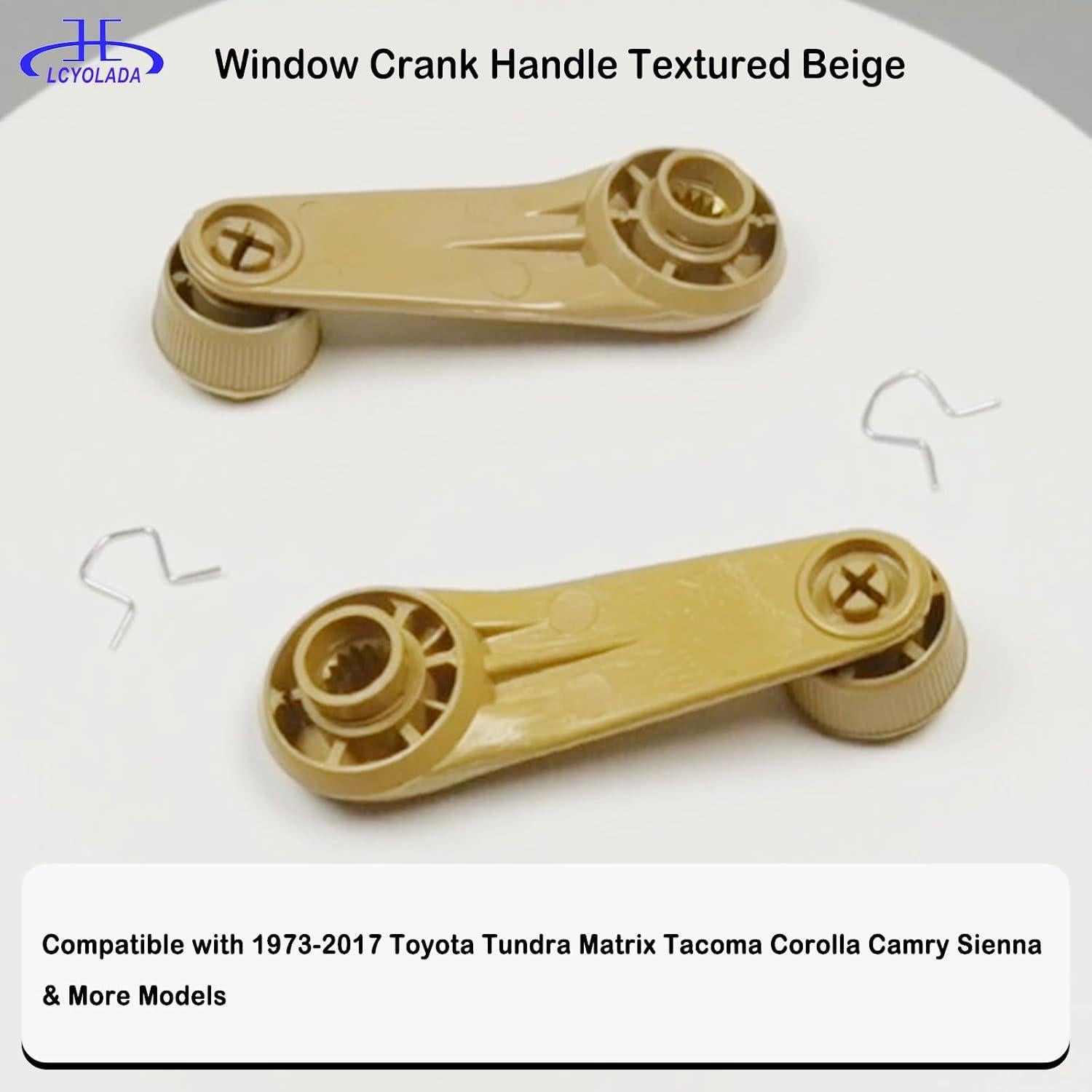 Manija de Manivela de Ventana Lcyolada Beige Texturizado