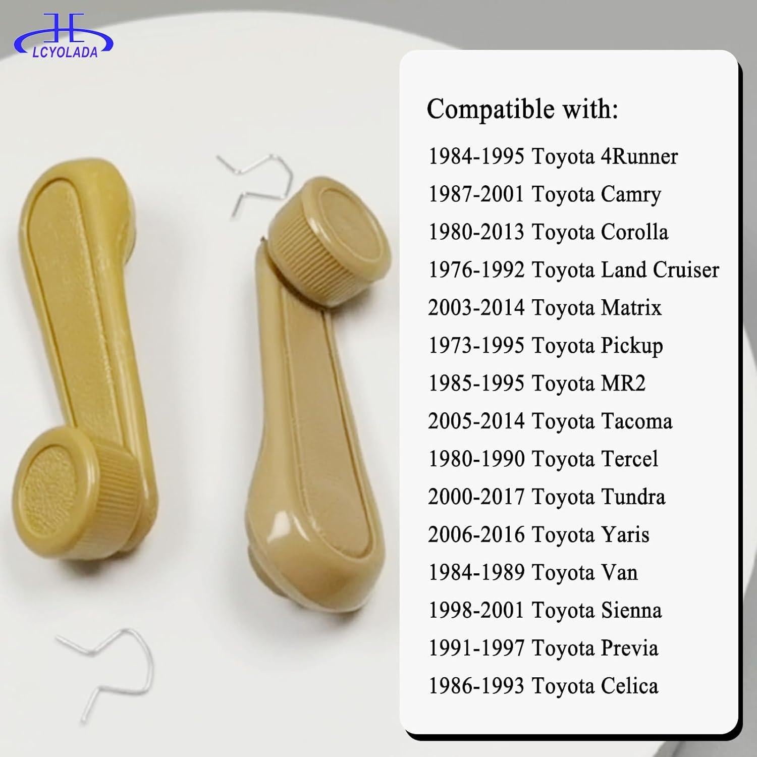 Manija de Manivela de Ventana Lcyolada Beige Texturizado