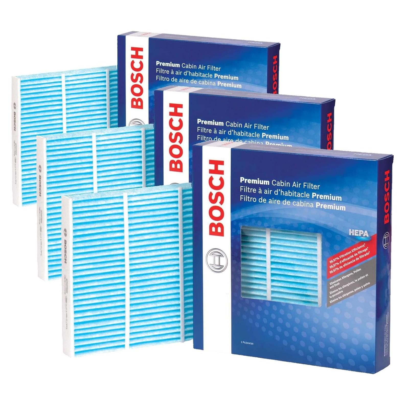 Filtro de Aire de Cabina HEPA Bosch 6055C - Paquete de 3