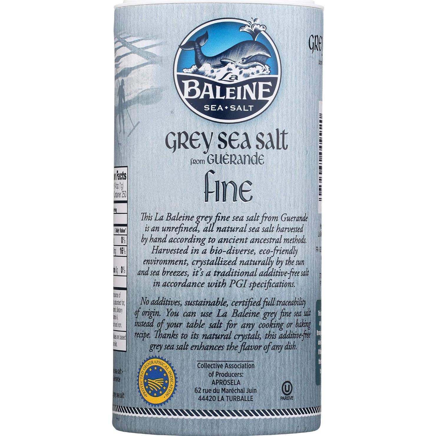 Sal Marina Gris La Baleine 249g Kosher de Guerande