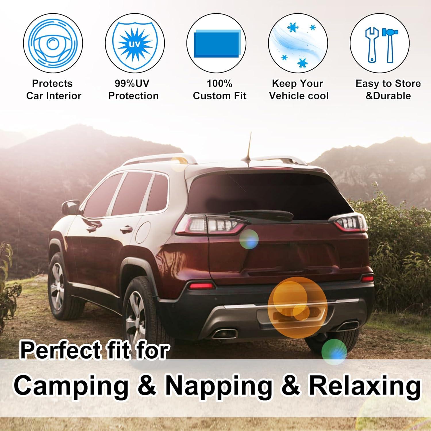 Cortinas Solares TINGLU 8PCS para Jeep Grand Cherokee 2011-2021