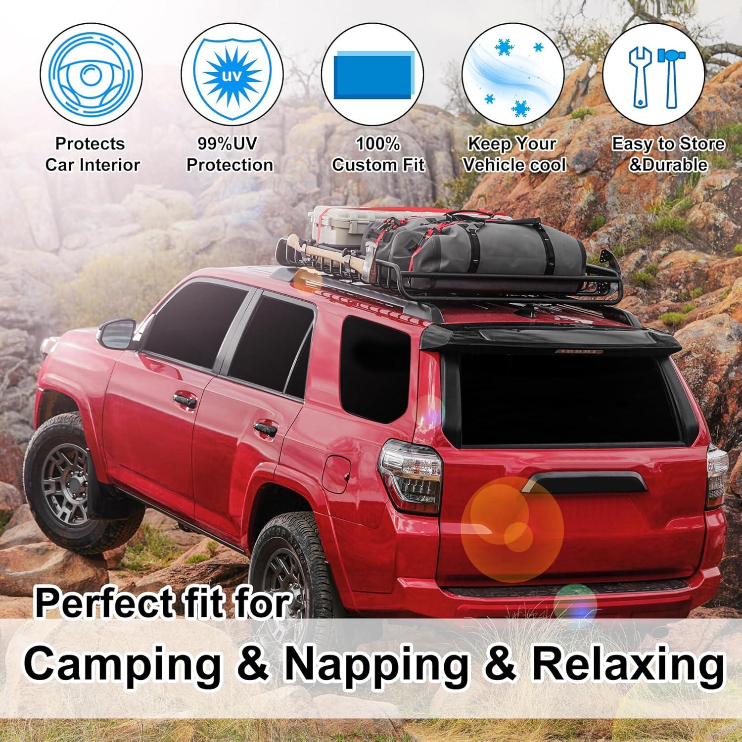 Toldos TINGLU para Ventanas Toyota 4Runner 2010-2024 8PCS